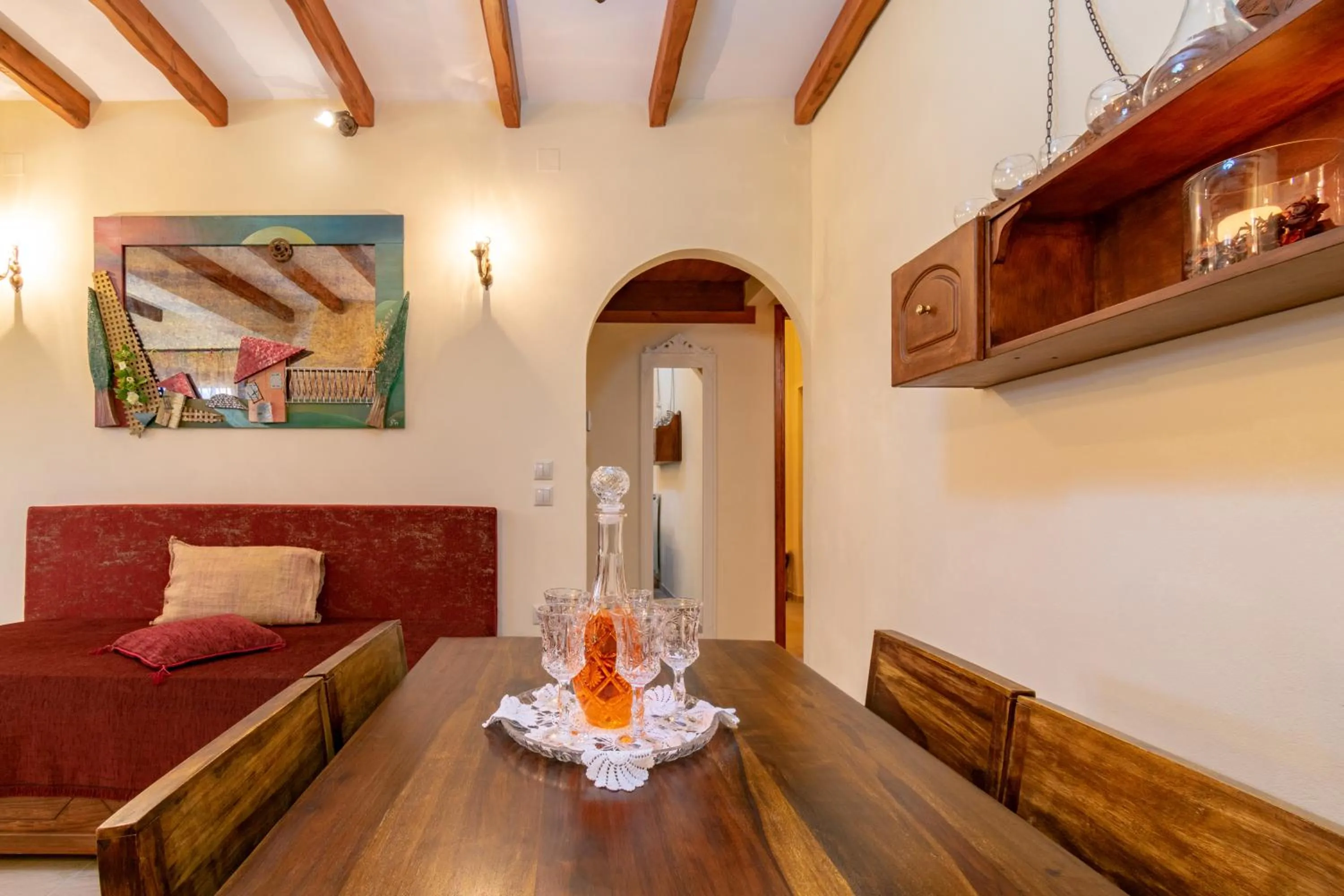 Living room in Corfu Sokraki Villas