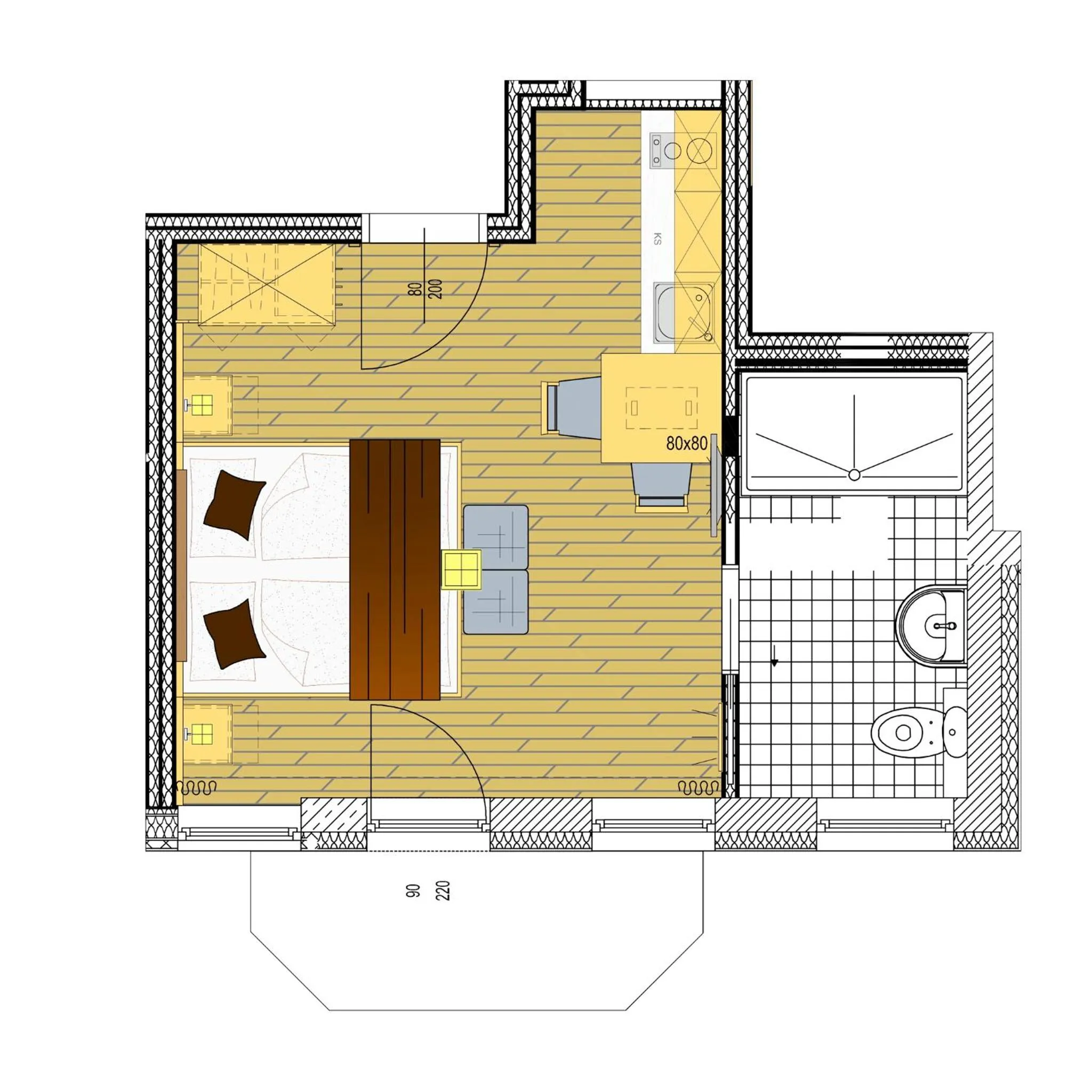 Floor plan in Alpenresort Thanner
