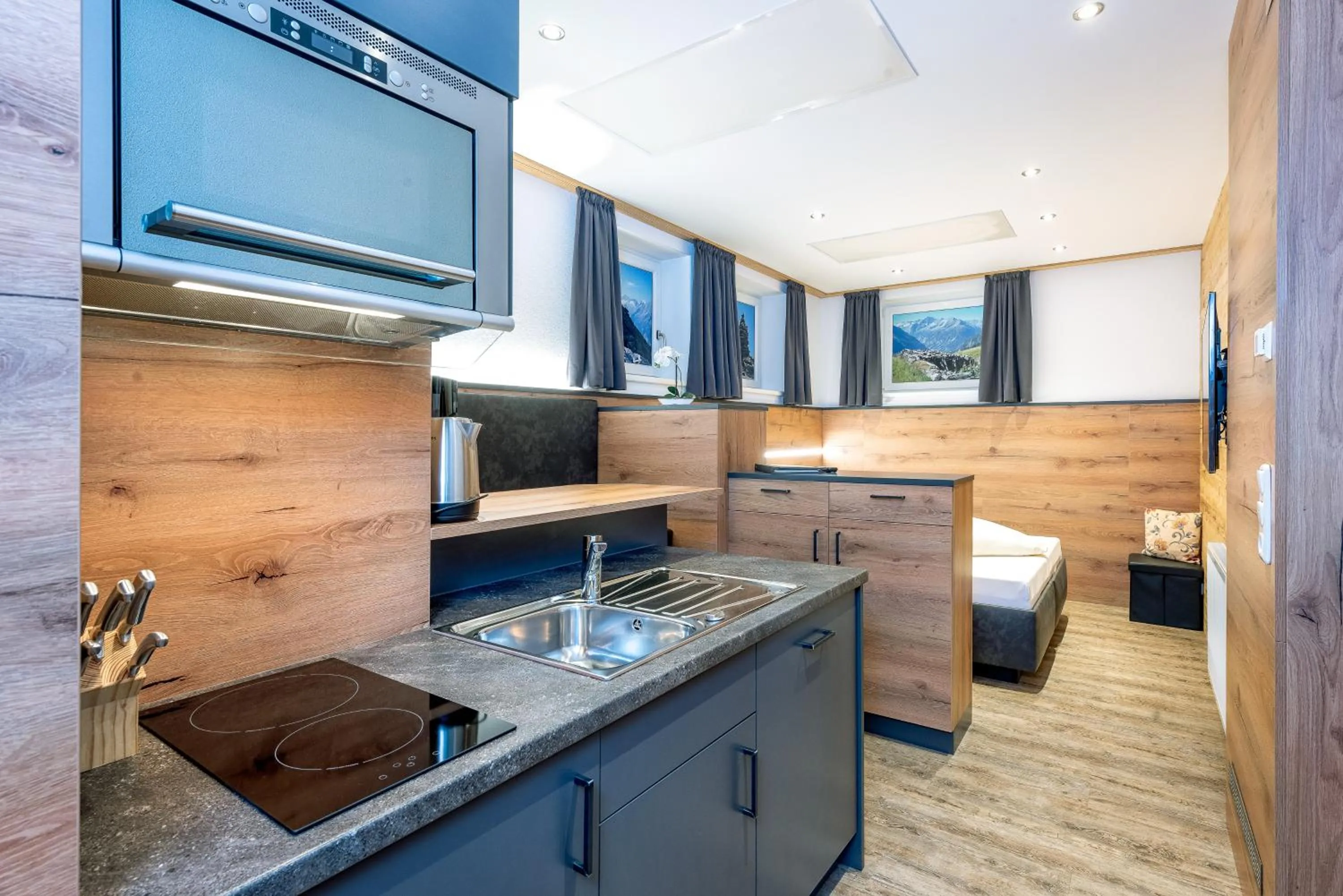 Kitchen or kitchenette in Alpenresort Thanner