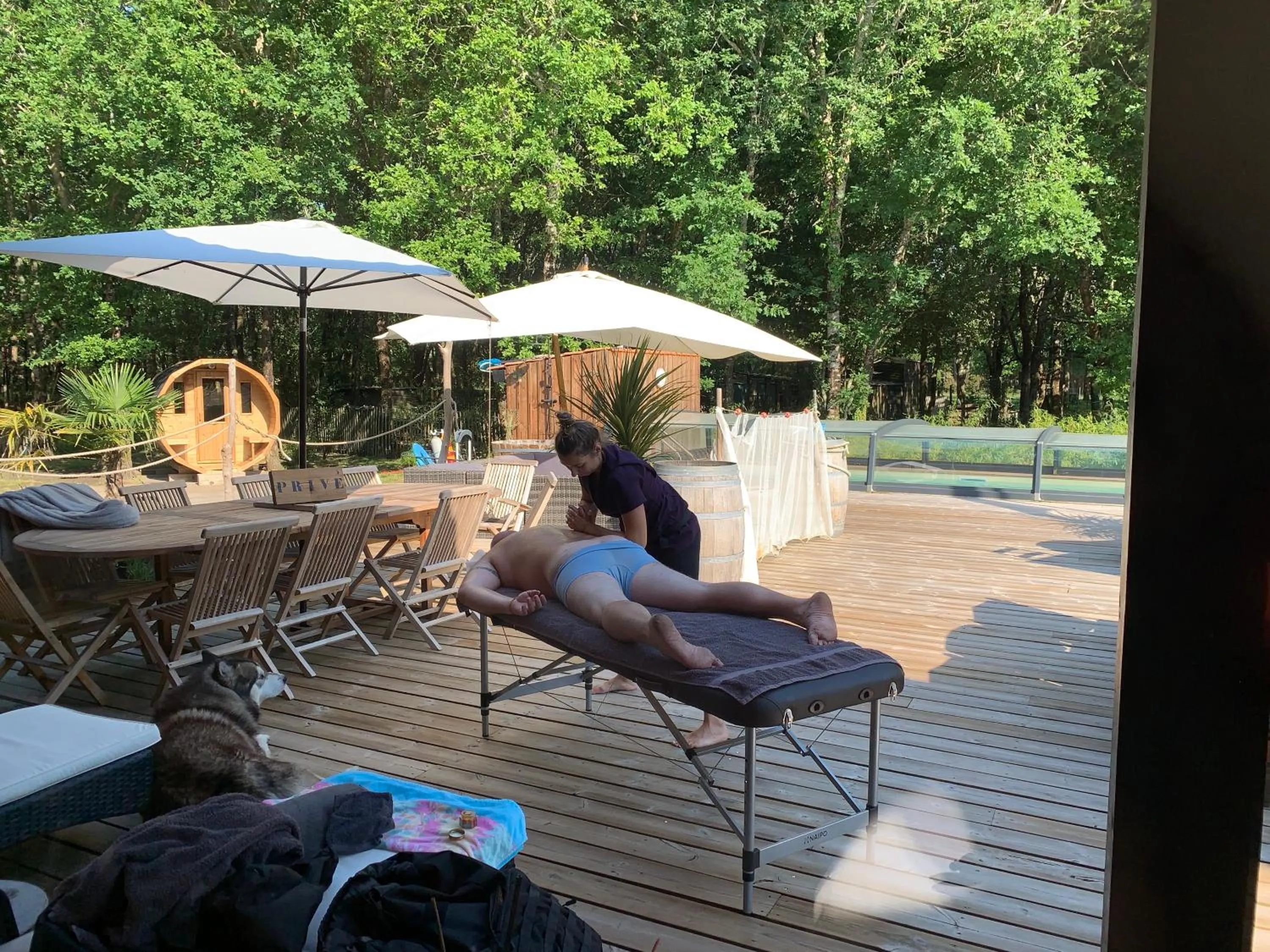 Massage in Au Bois Flotté