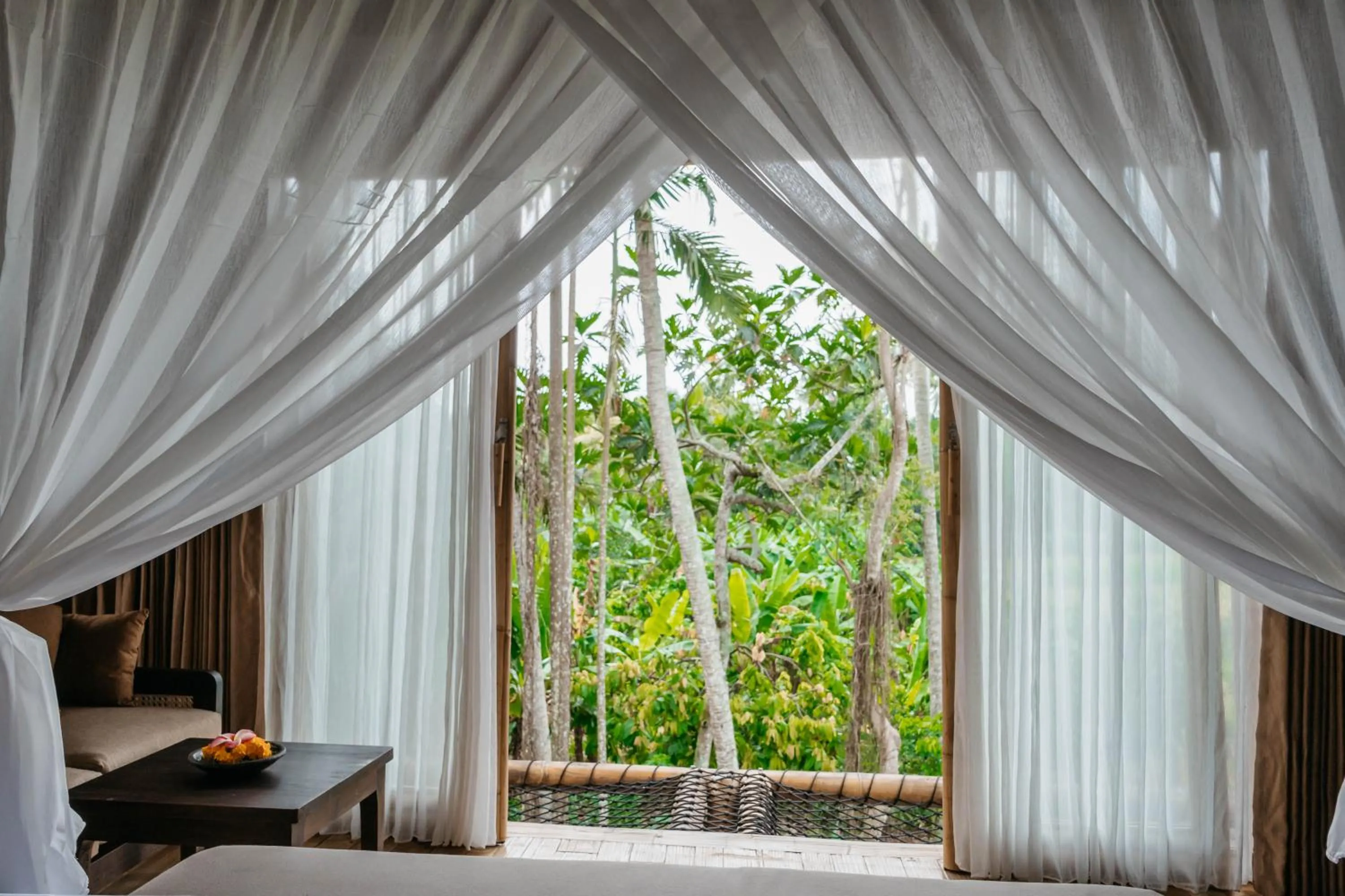 Natural landscape, Bed in Wadari Retreat Villa Ubud