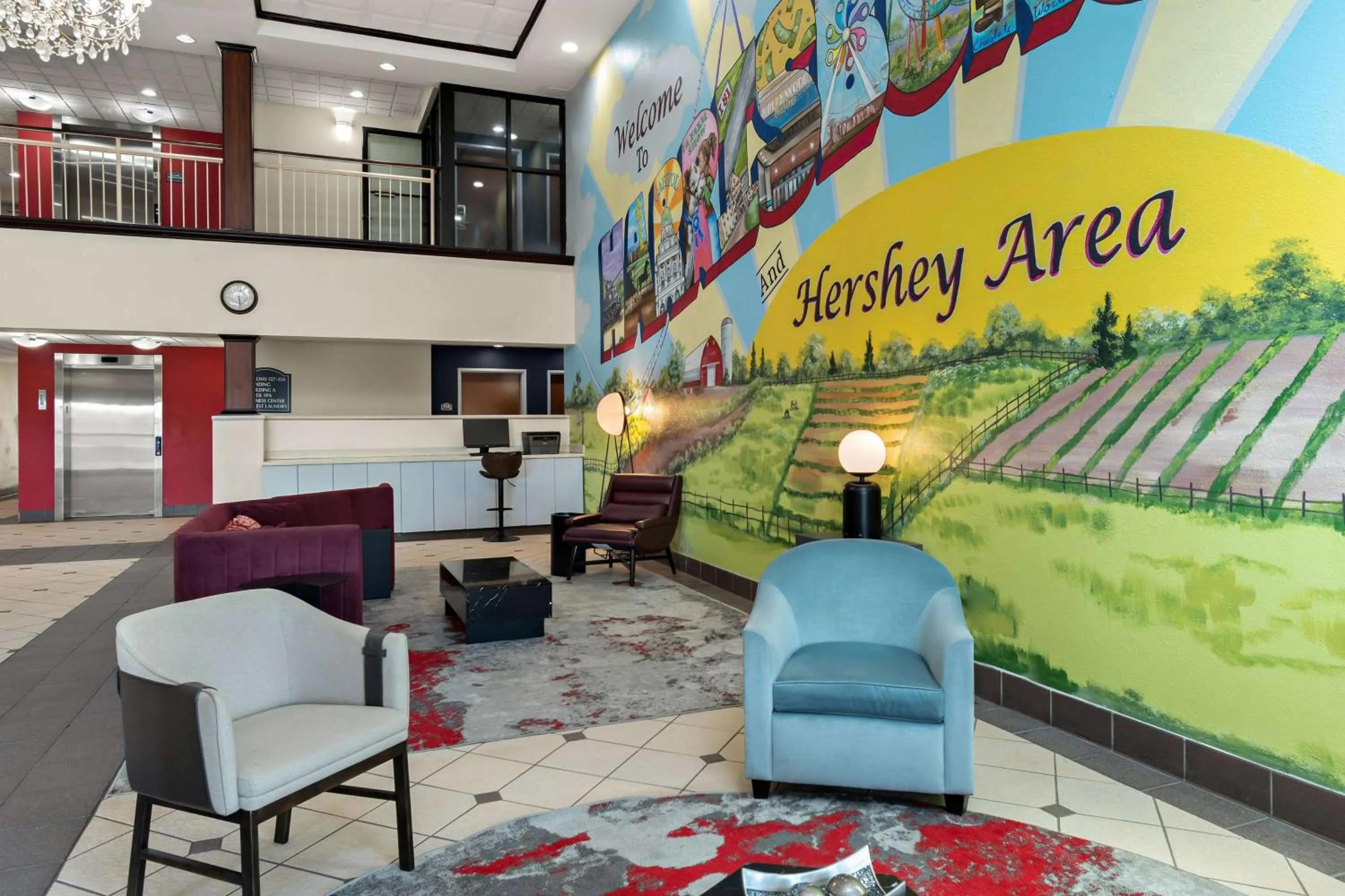 Lobby or reception in Ramada by Wyndham Harrisburg/Hershey Area