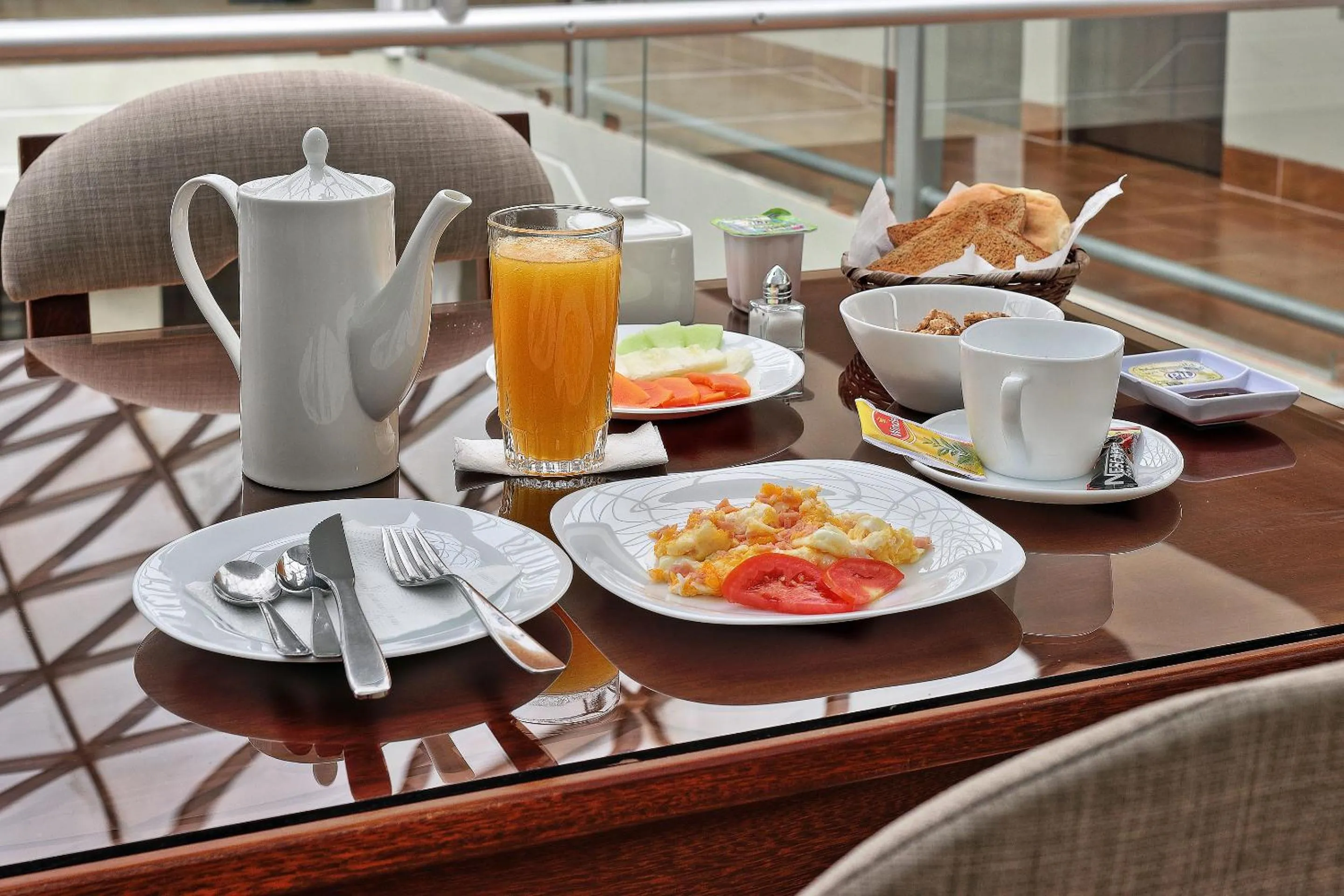 Breakfast in Hostal Patrimonio - Potosi