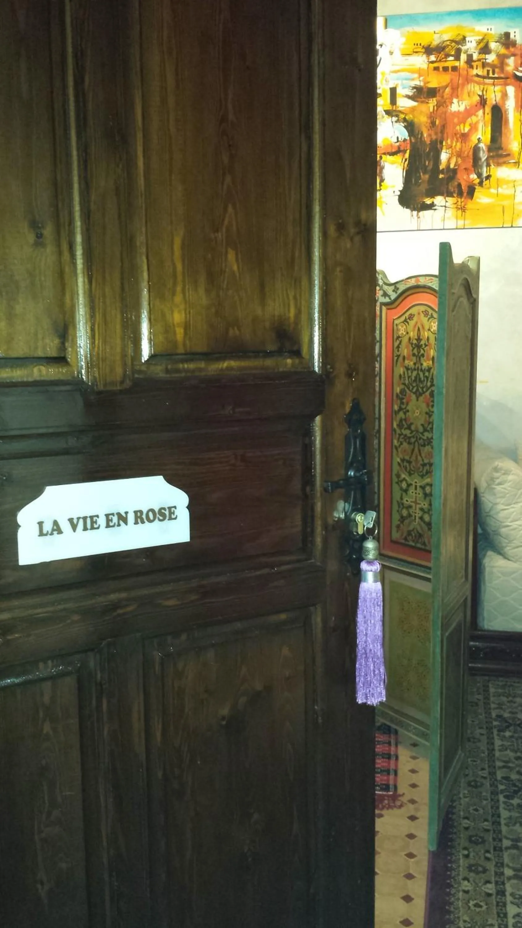 Decorative detail in Riad La Porte du Bouregreg