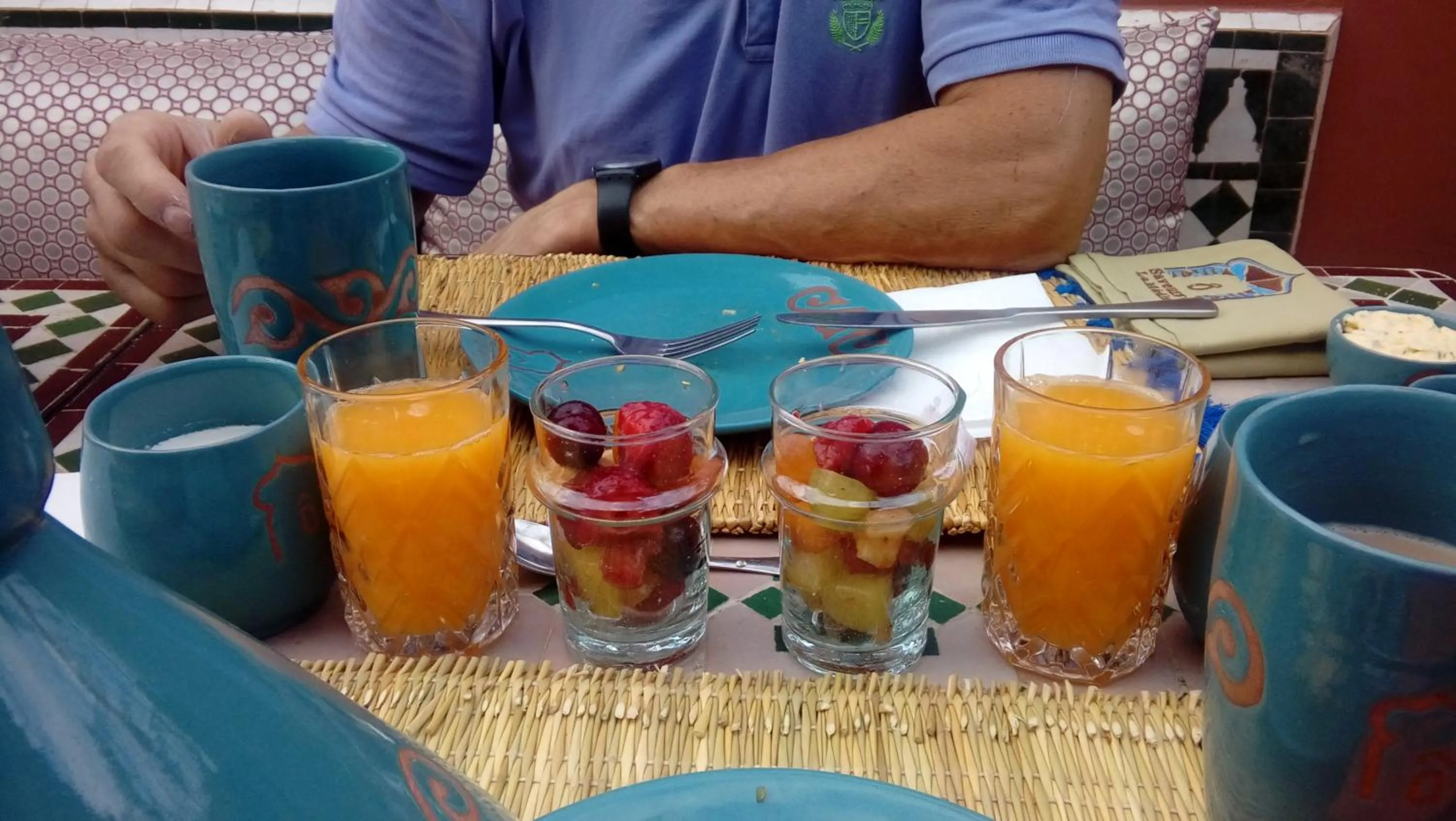 Food and drinks in Riad La Porte du Bouregreg