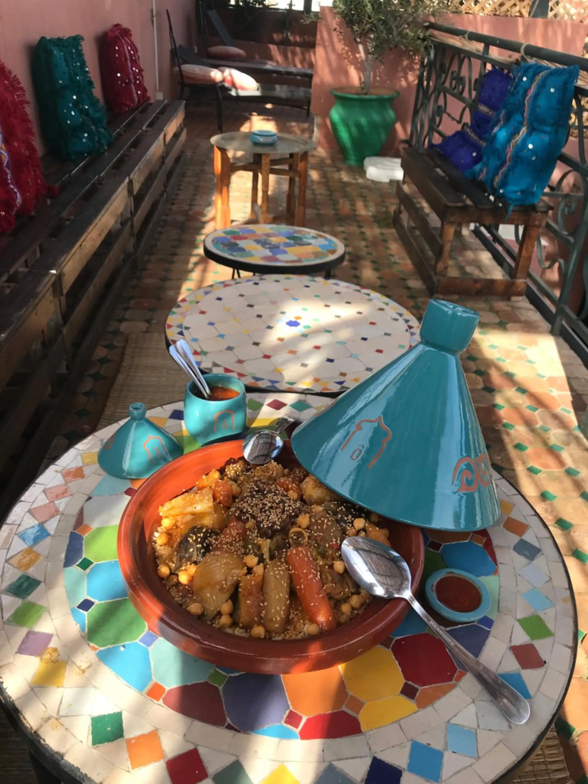Lunch in Riad La Porte du Bouregreg