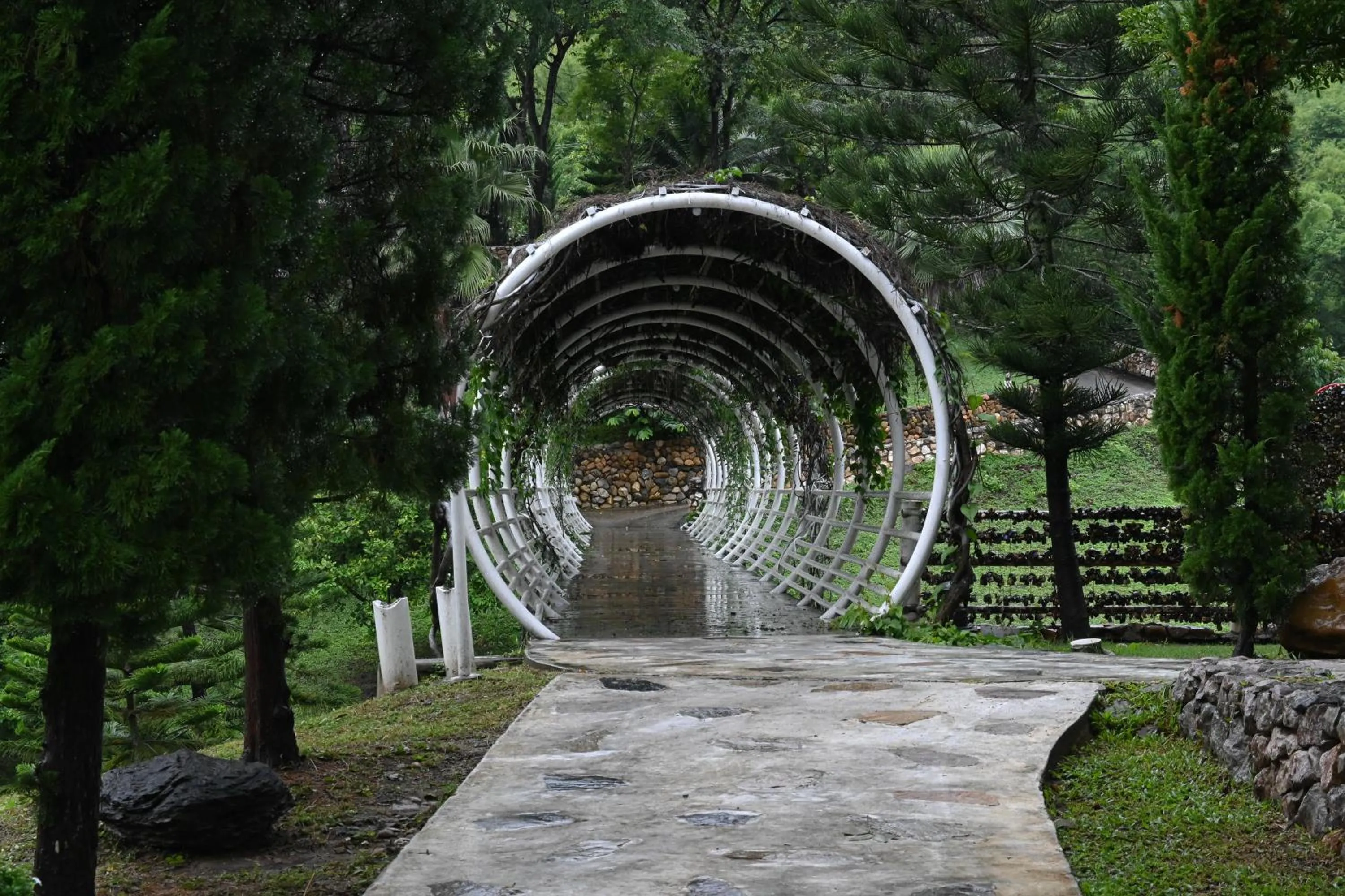Garden view in Swiss Valley Hip Resort