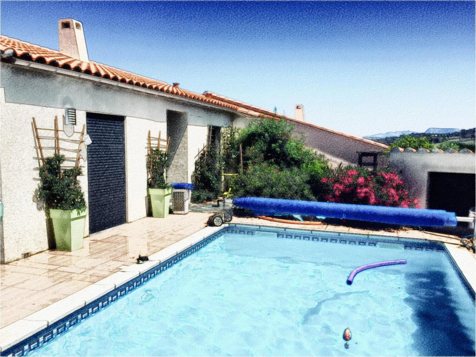 Swimming pool in Entre mer et montagne