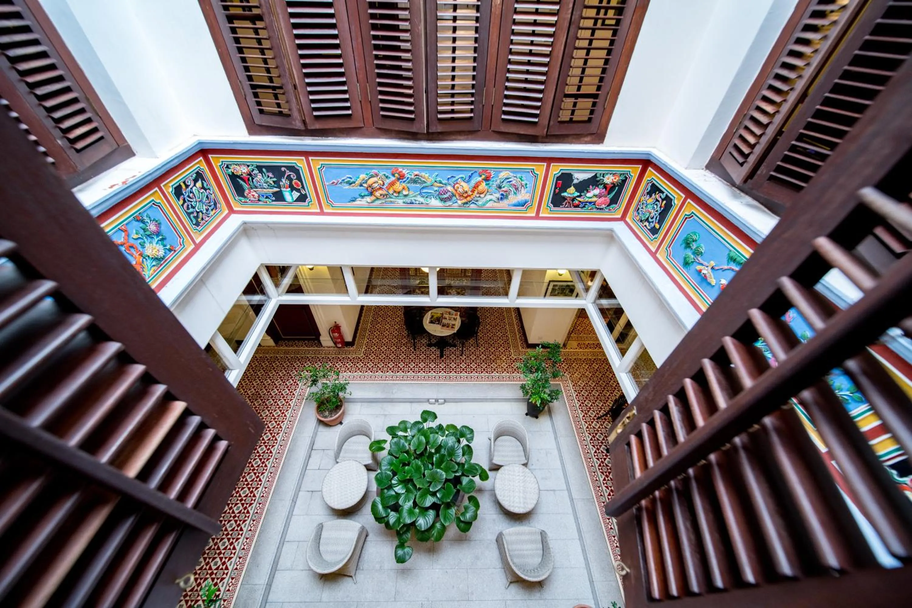 Decorative detail in Nam Keng Hotel Penang