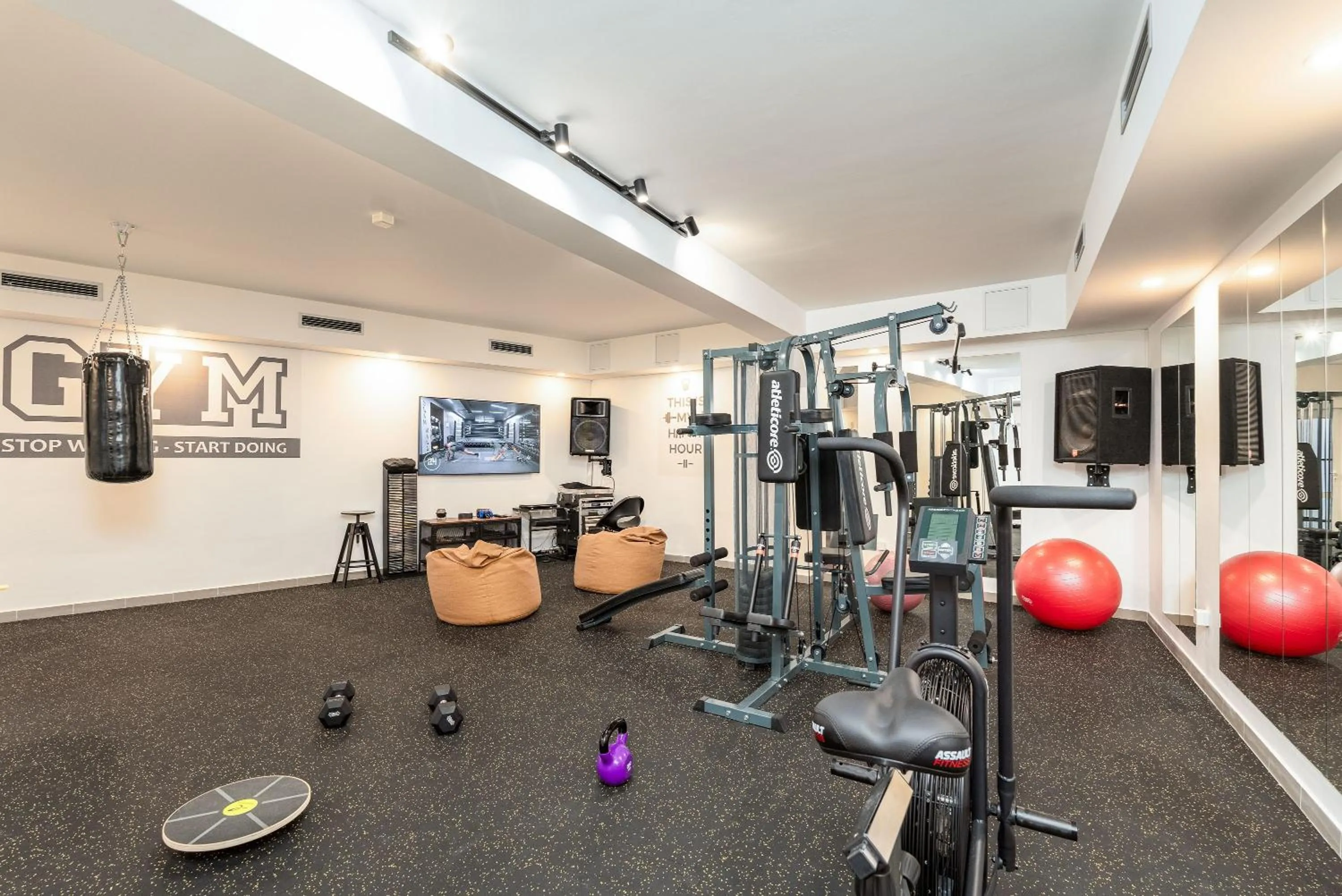 Fitness centre/facilities in Apartments Villa Aura - Adult Only