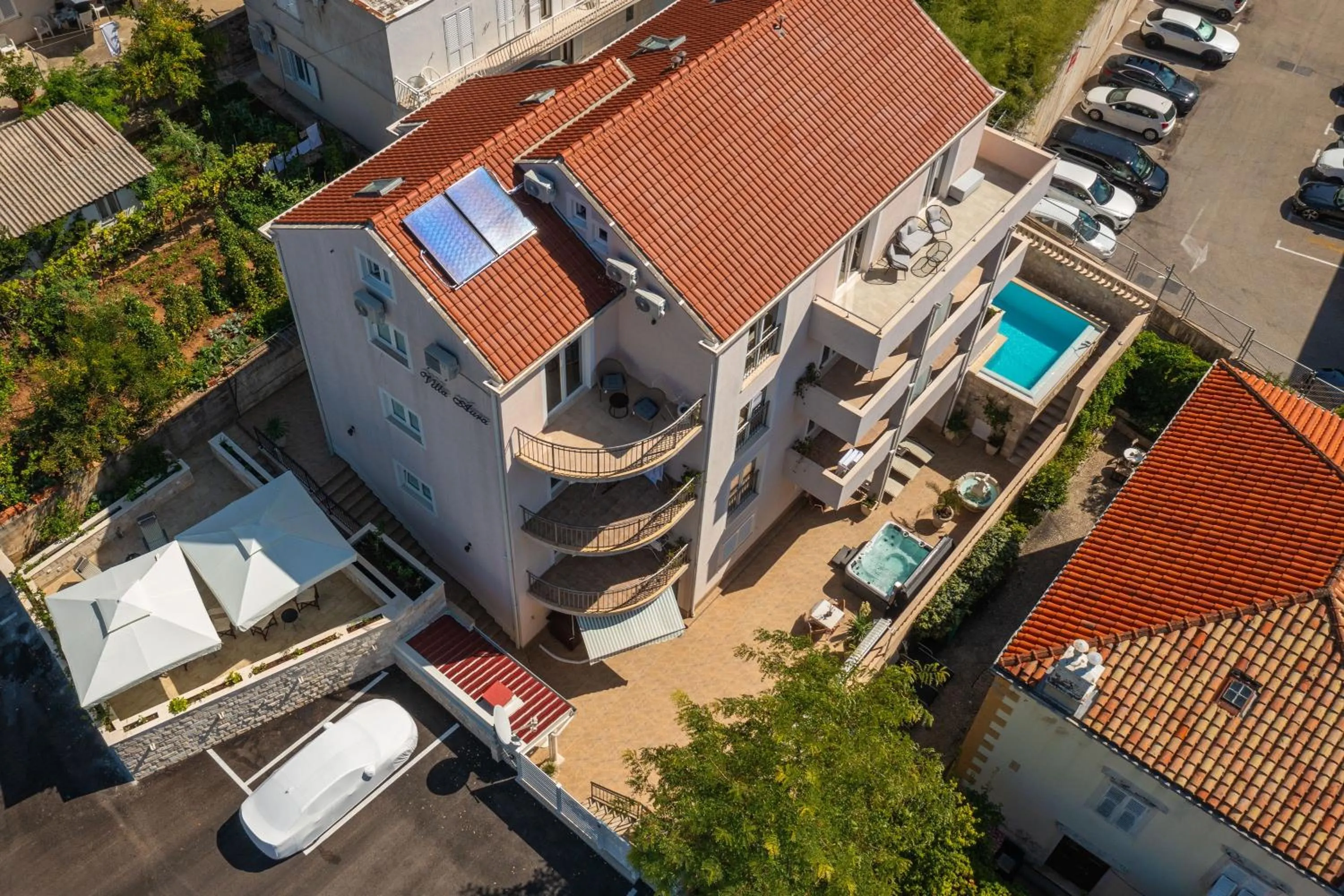 Bird's eye view in Apartments Villa Aura - Adult Only