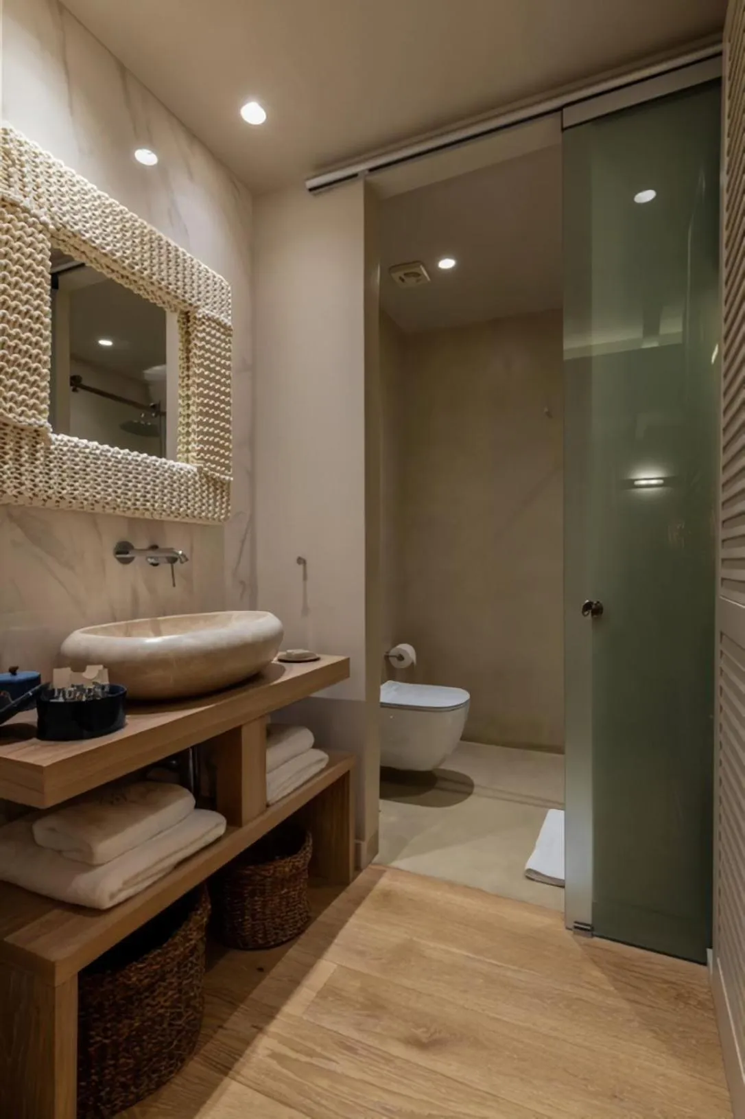Shower in Oniro Suites