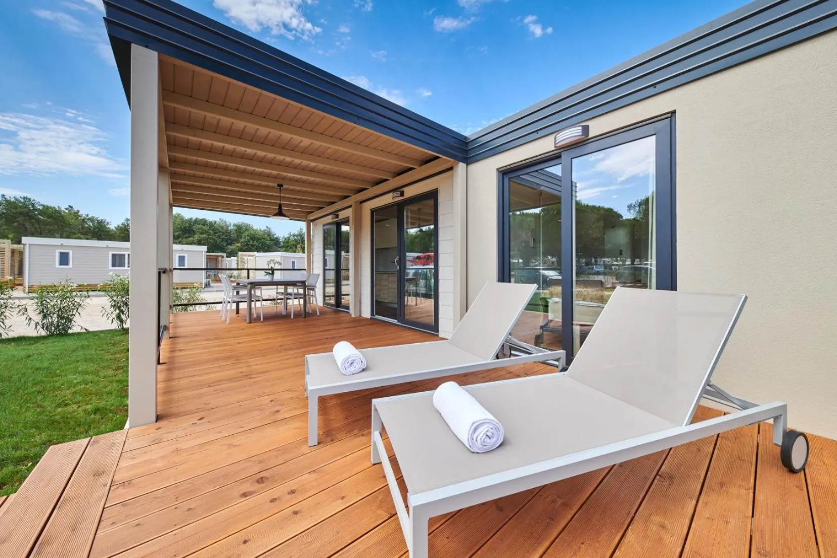 Patio in Camping Stella Maris Mobile Homes