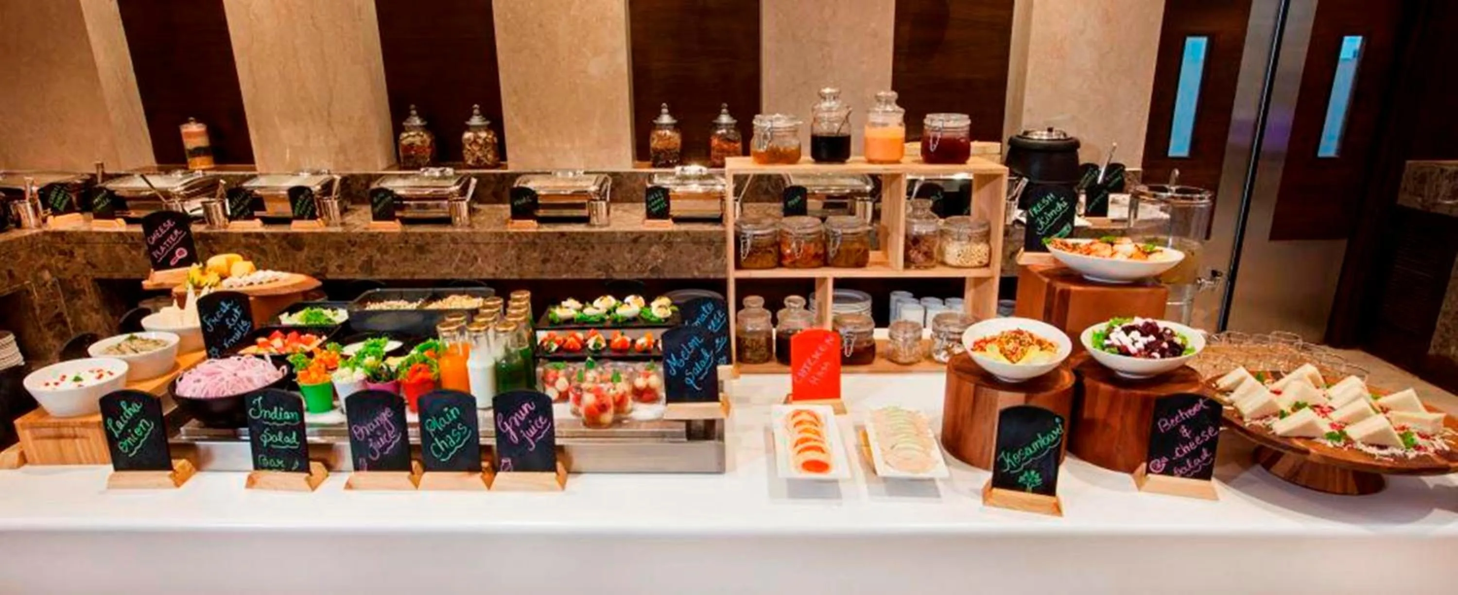 Buffet breakfast in Lemon Tree Hotel Lucknow