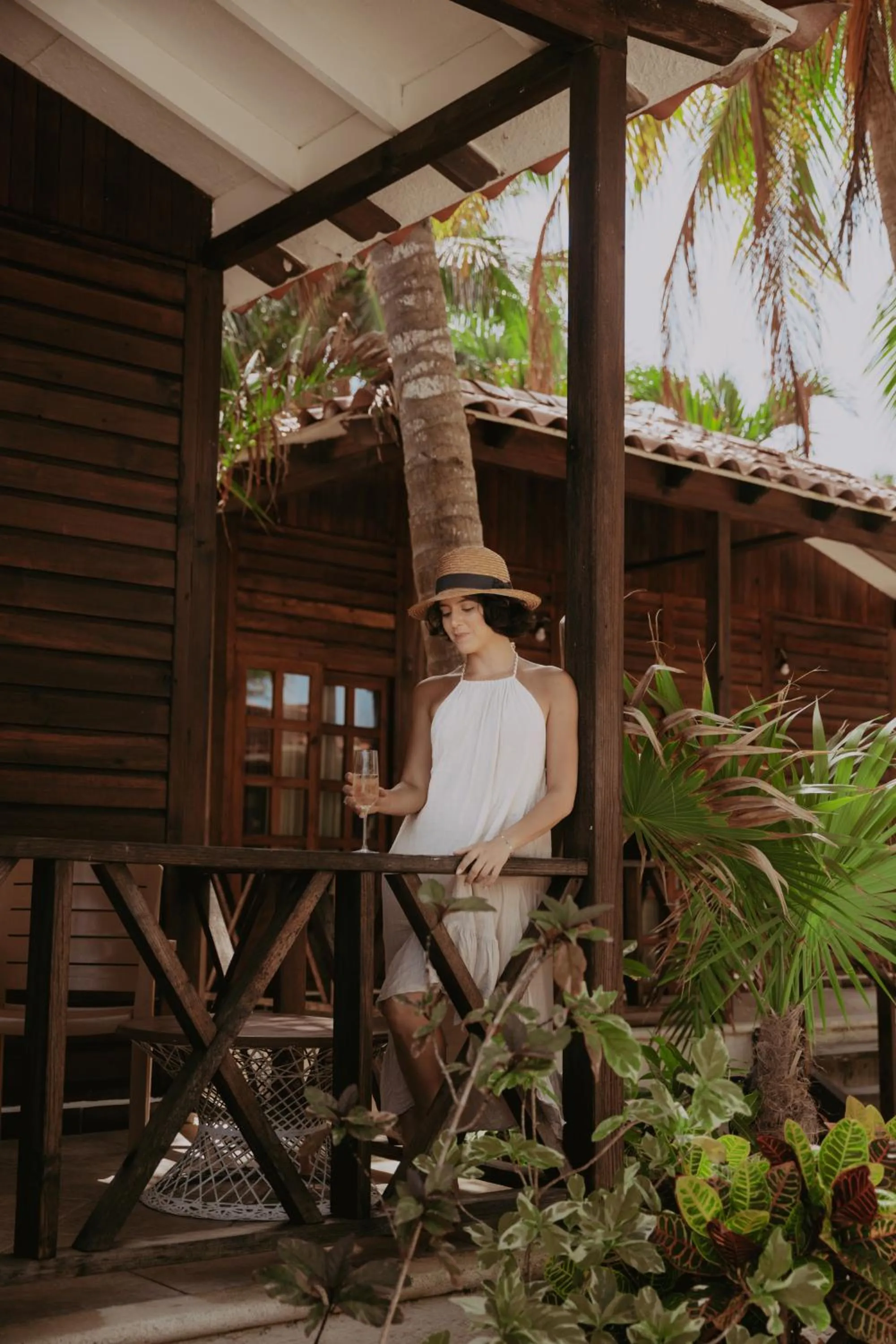 Balcony/Terrace in Petit Lafitte Beach Front Hotel & Bungalows