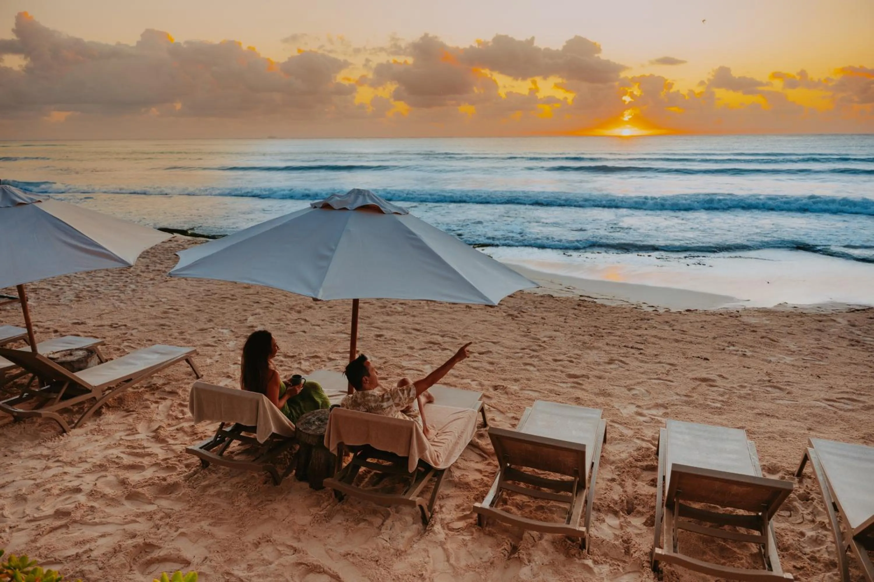 Beach in Petit Lafitte Beach Front Hotel & Bungalows