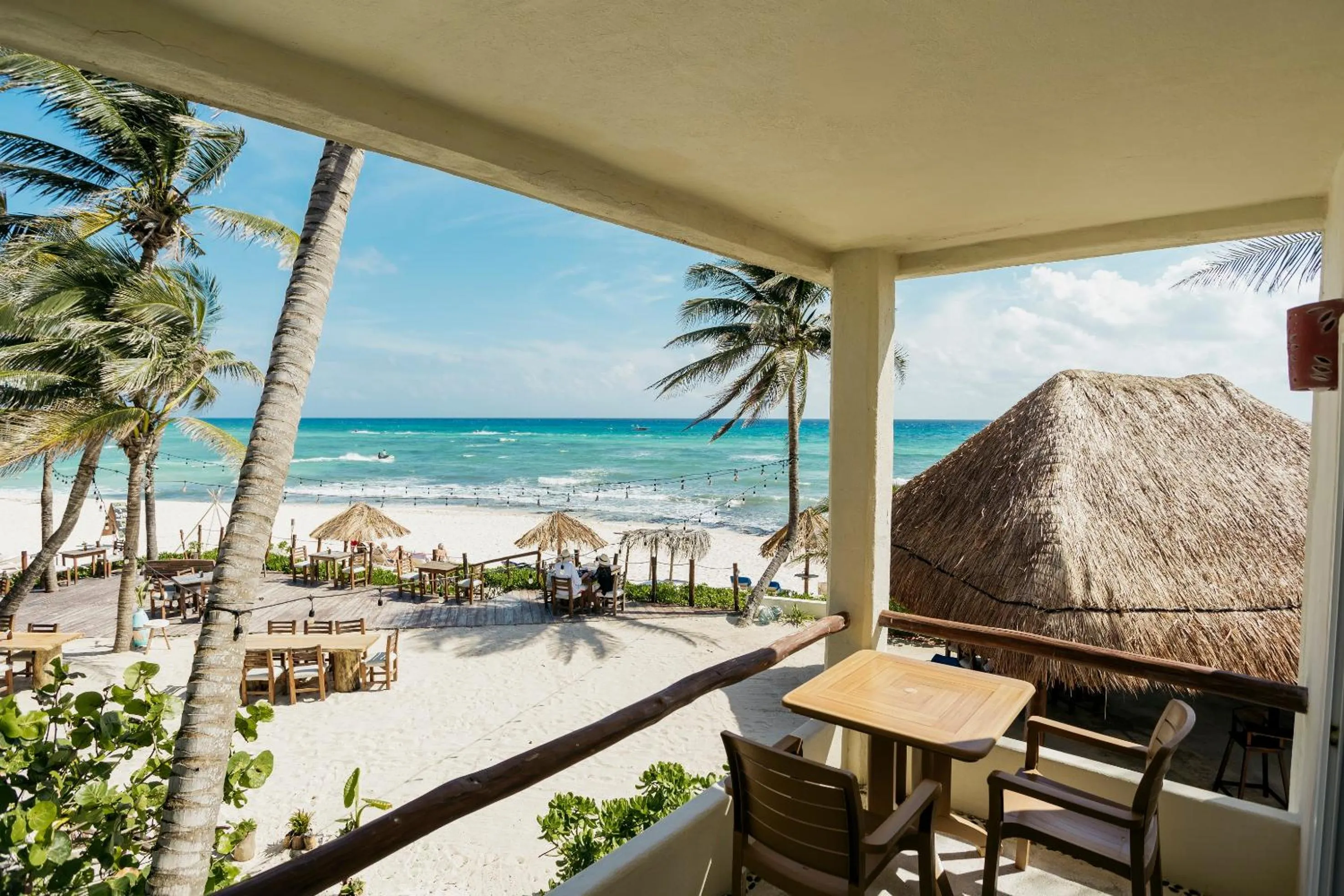 Sea view in Petit Lafitte Beach Front Hotel & Bungalows