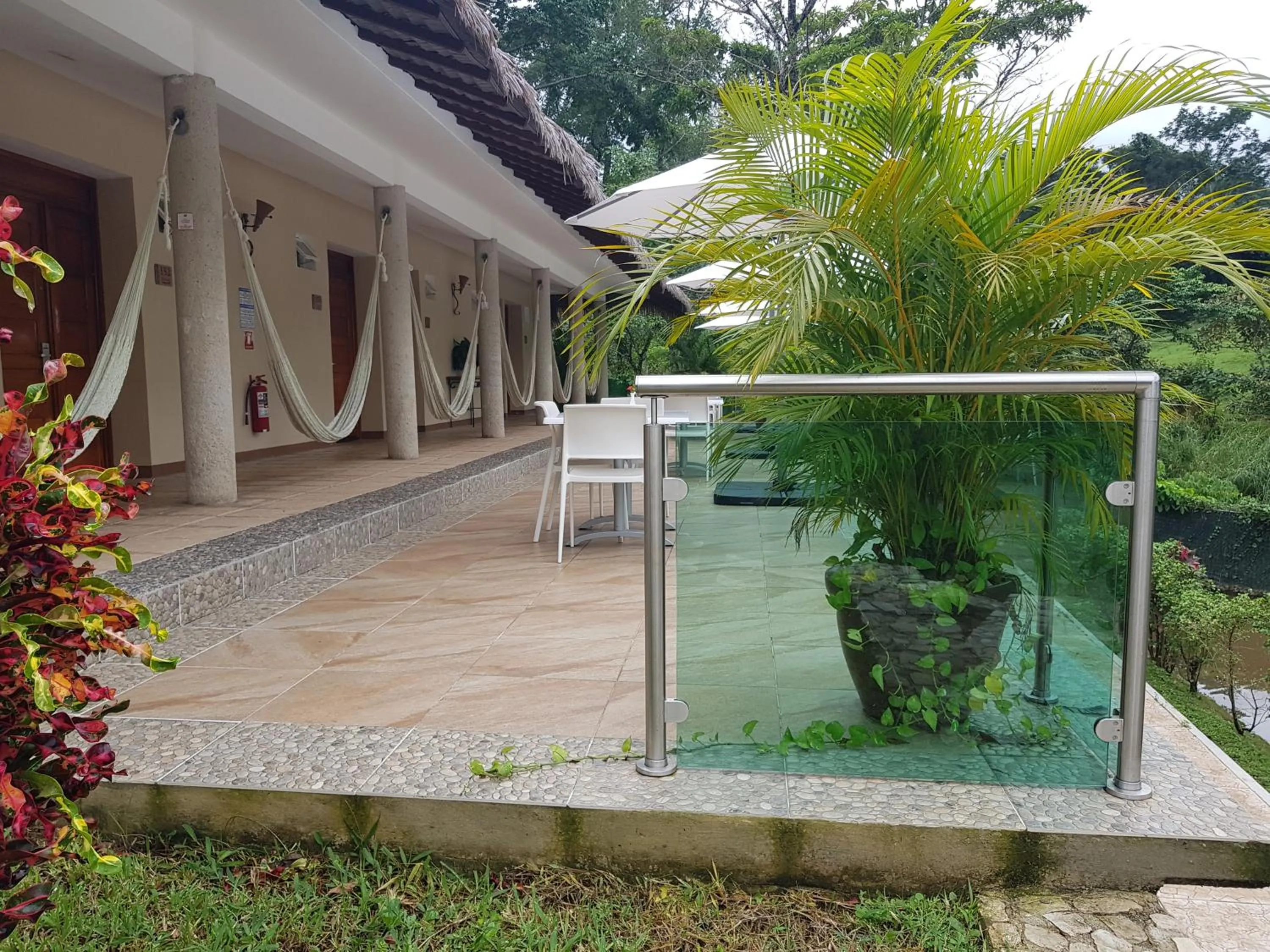 Balcony/Terrace in Hotel Villa Mercedes Palenque