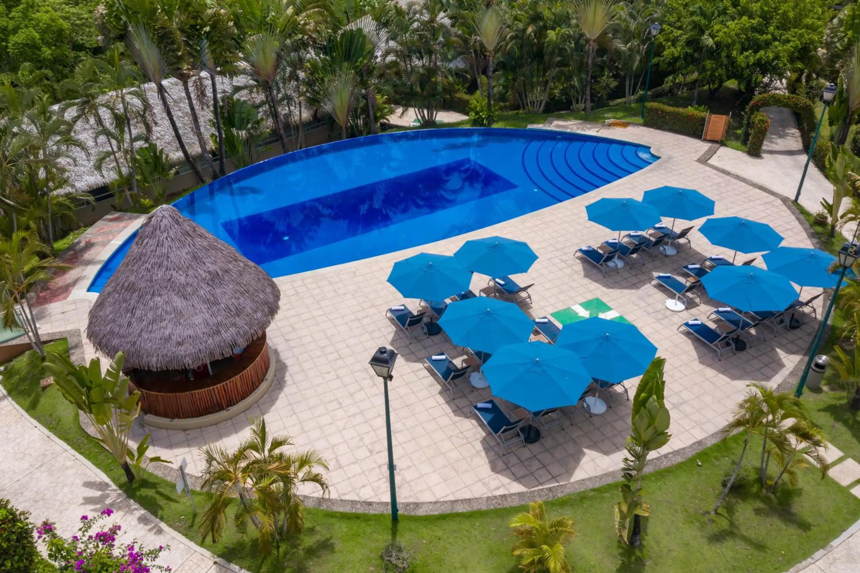 Swimming pool in Hotel Villa Mercedes Palenque