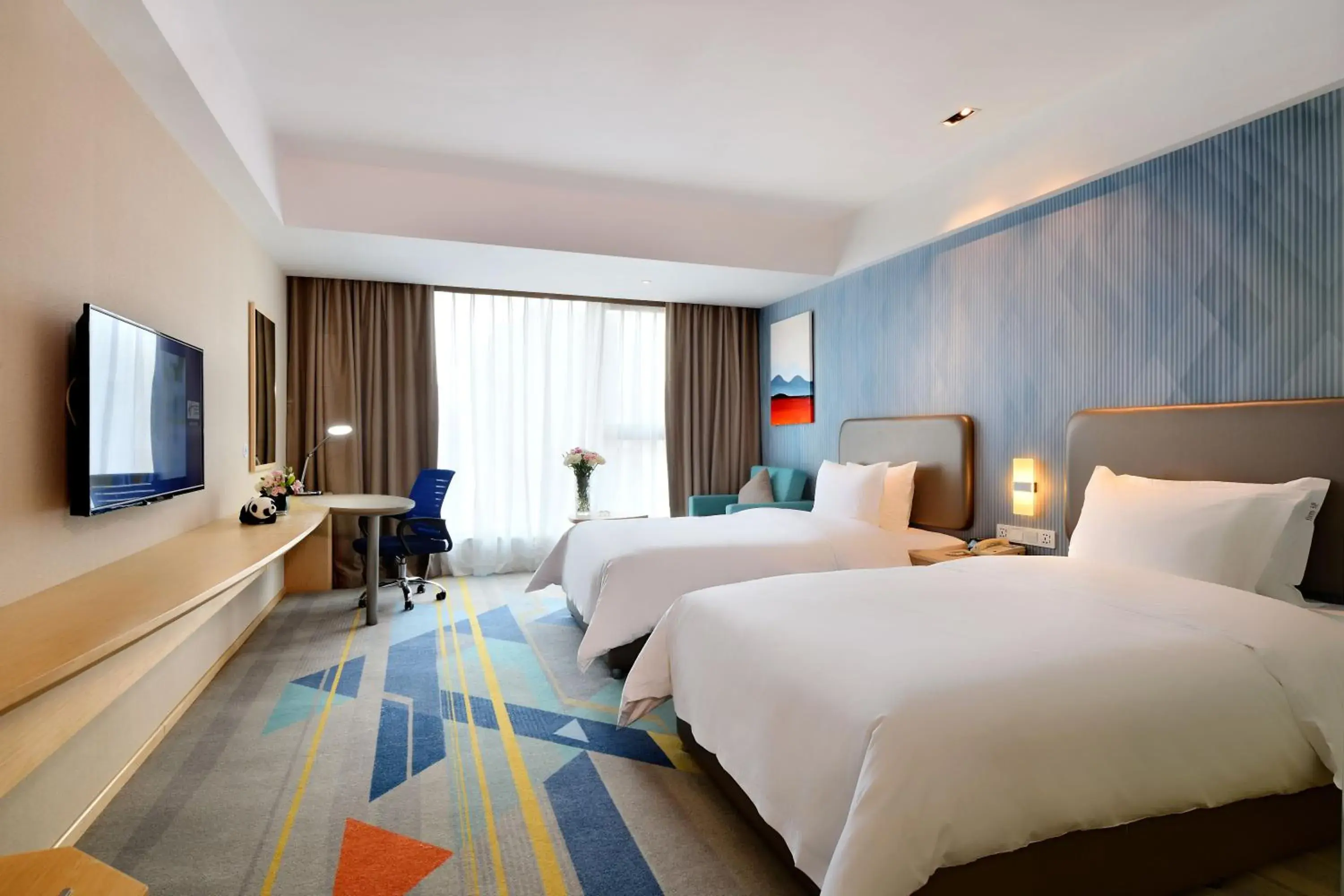 Standard Room with Two Single Beds in Holiday Inn Express Chengdu Tianhe by IHG Standard Room with Two Single Beds in Holiday Inn Express Chengdu Tianhe by IHG