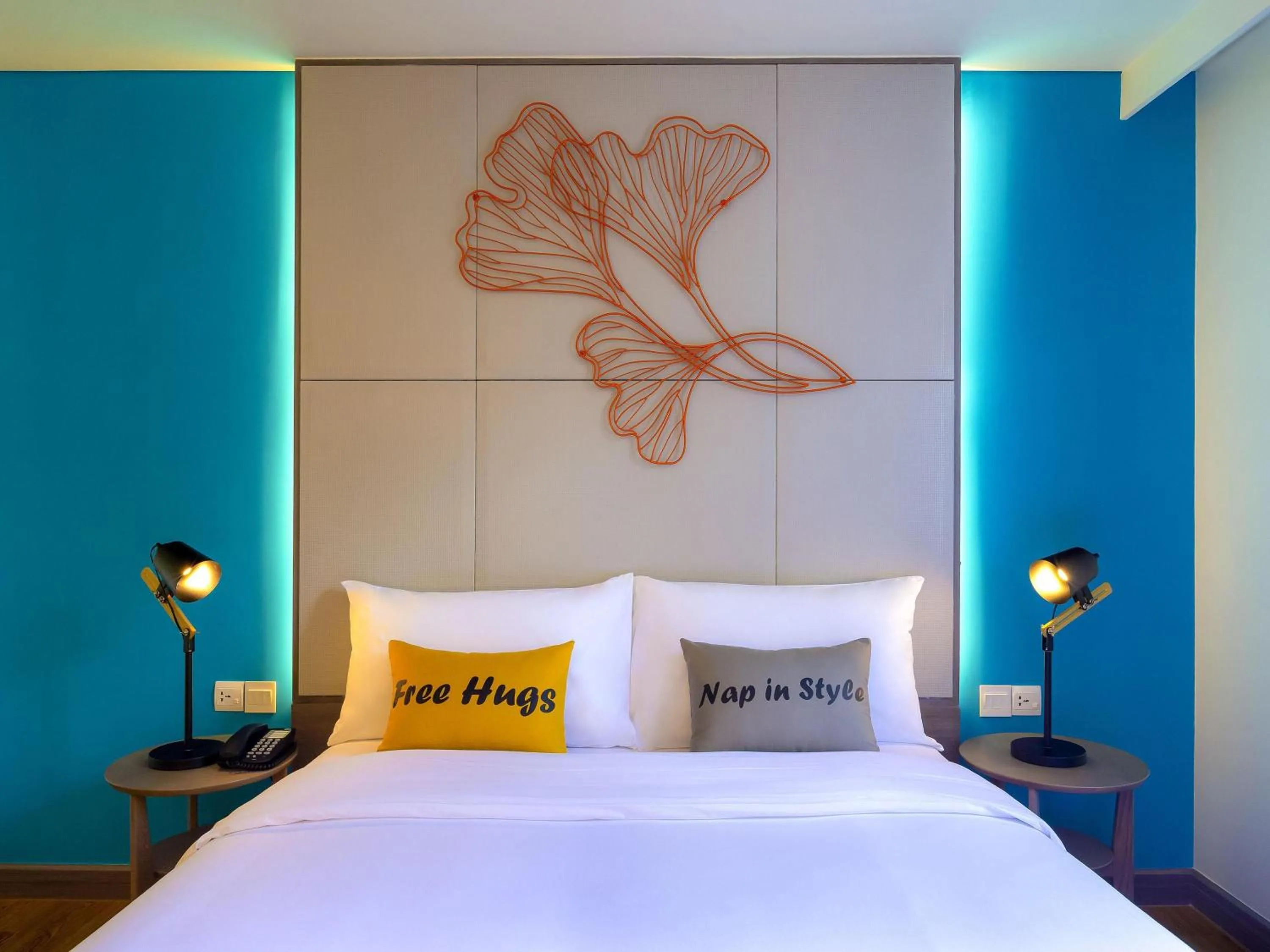 Bedroom, Bed in ibis Styles Siem Reap