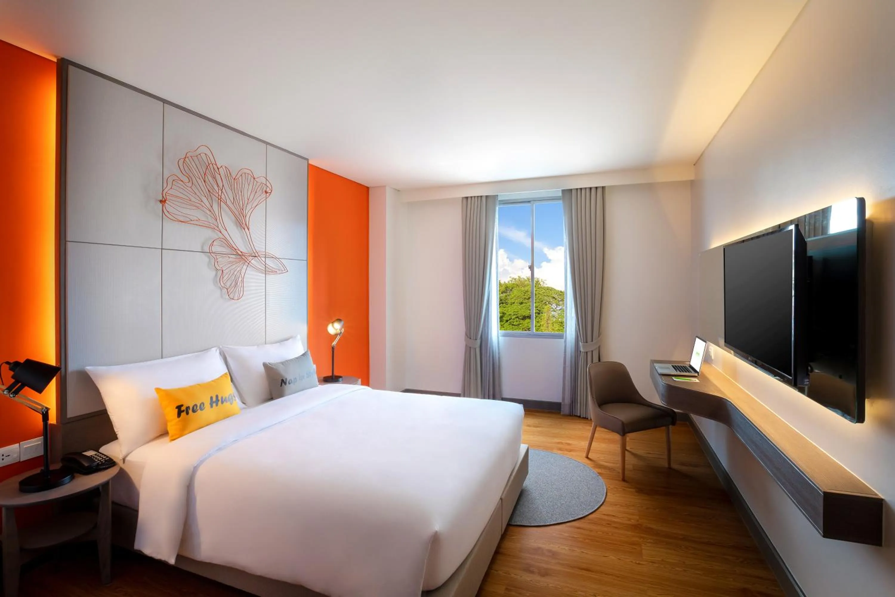 Bed in ibis Styles Siem Reap