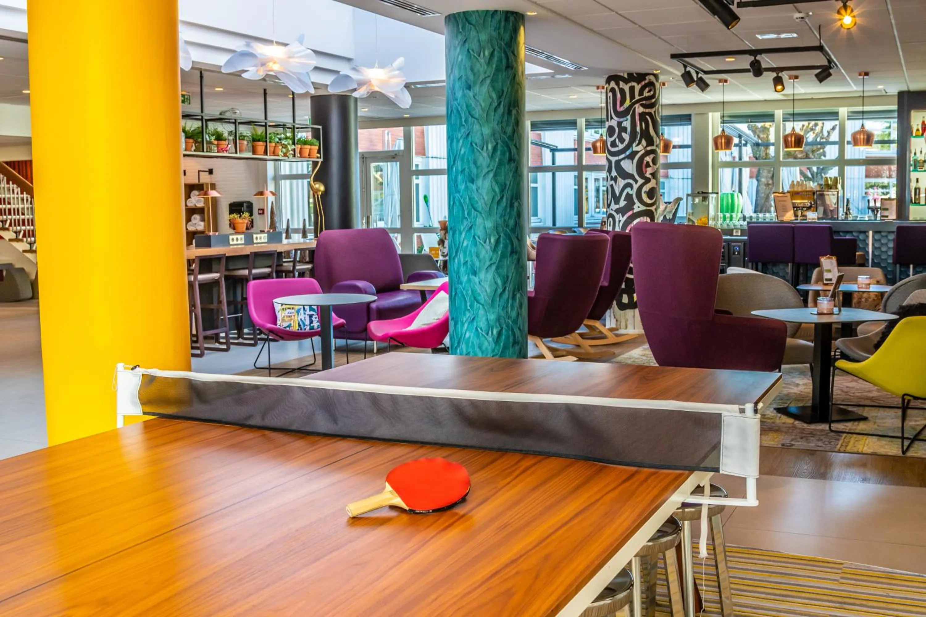 Lobby or reception in ibis Styles Lyon Bron Eurexpo