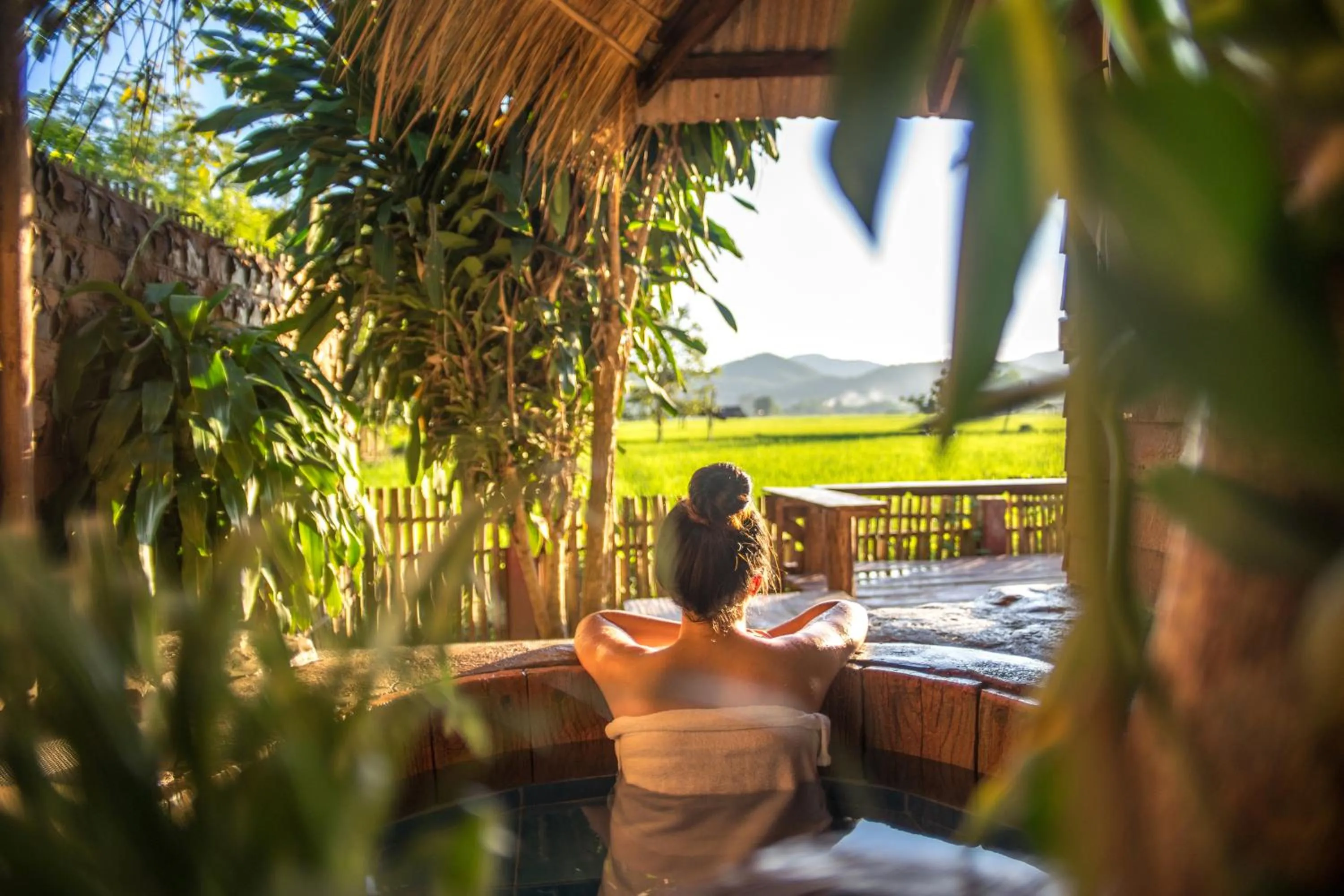 Hot Spring Bath in Kalm Pai
