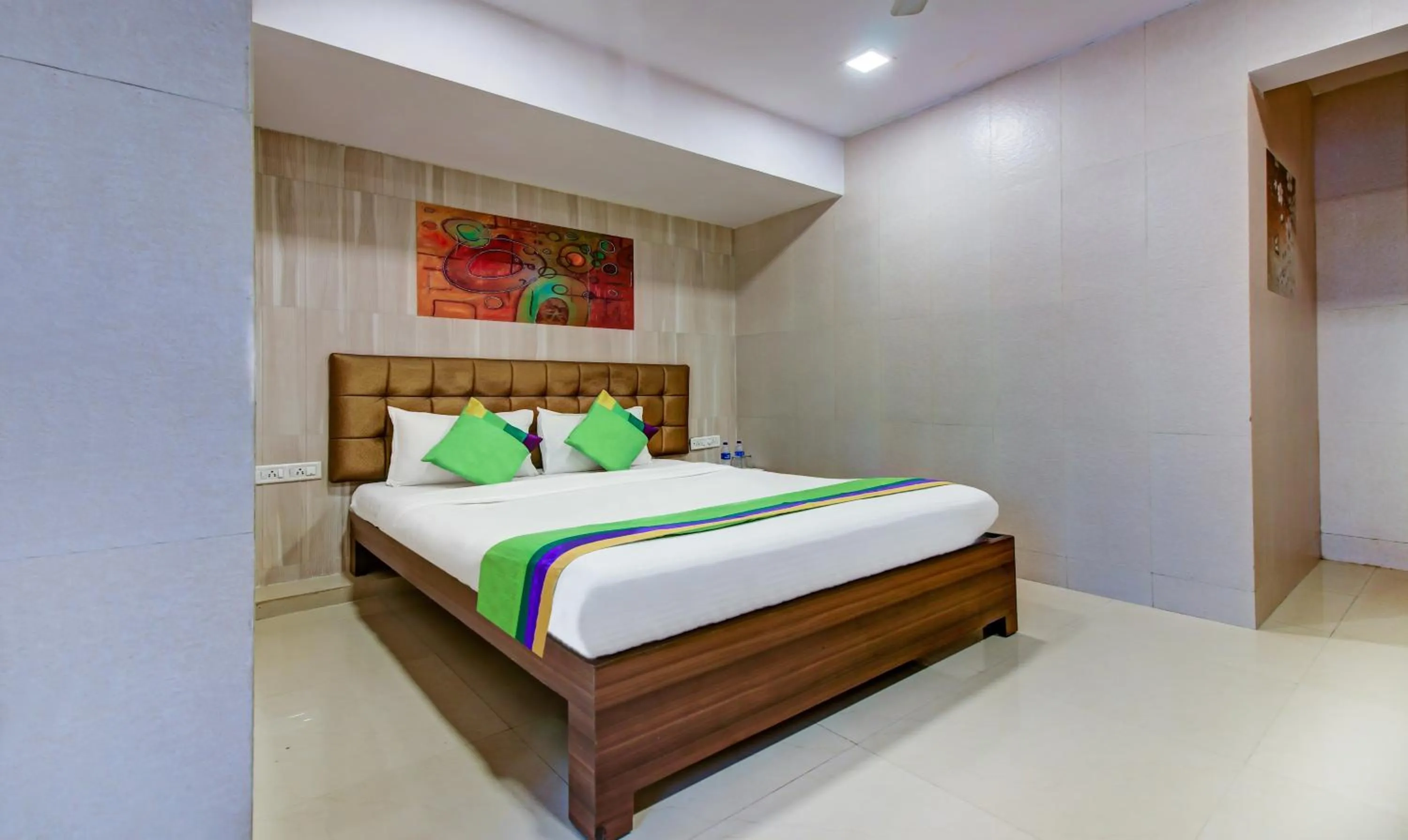 Bedroom, Bed in Treebo Lake Bloom Powai