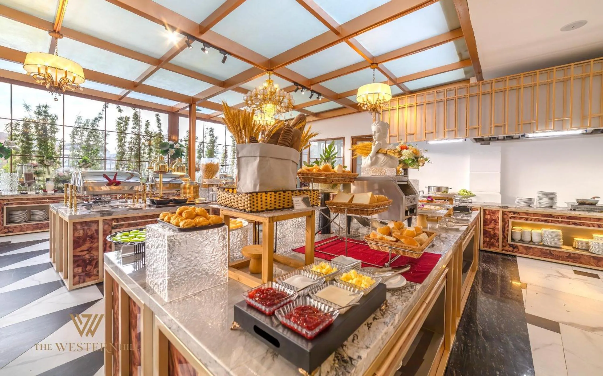 Buffet breakfast in River Prince Hotel