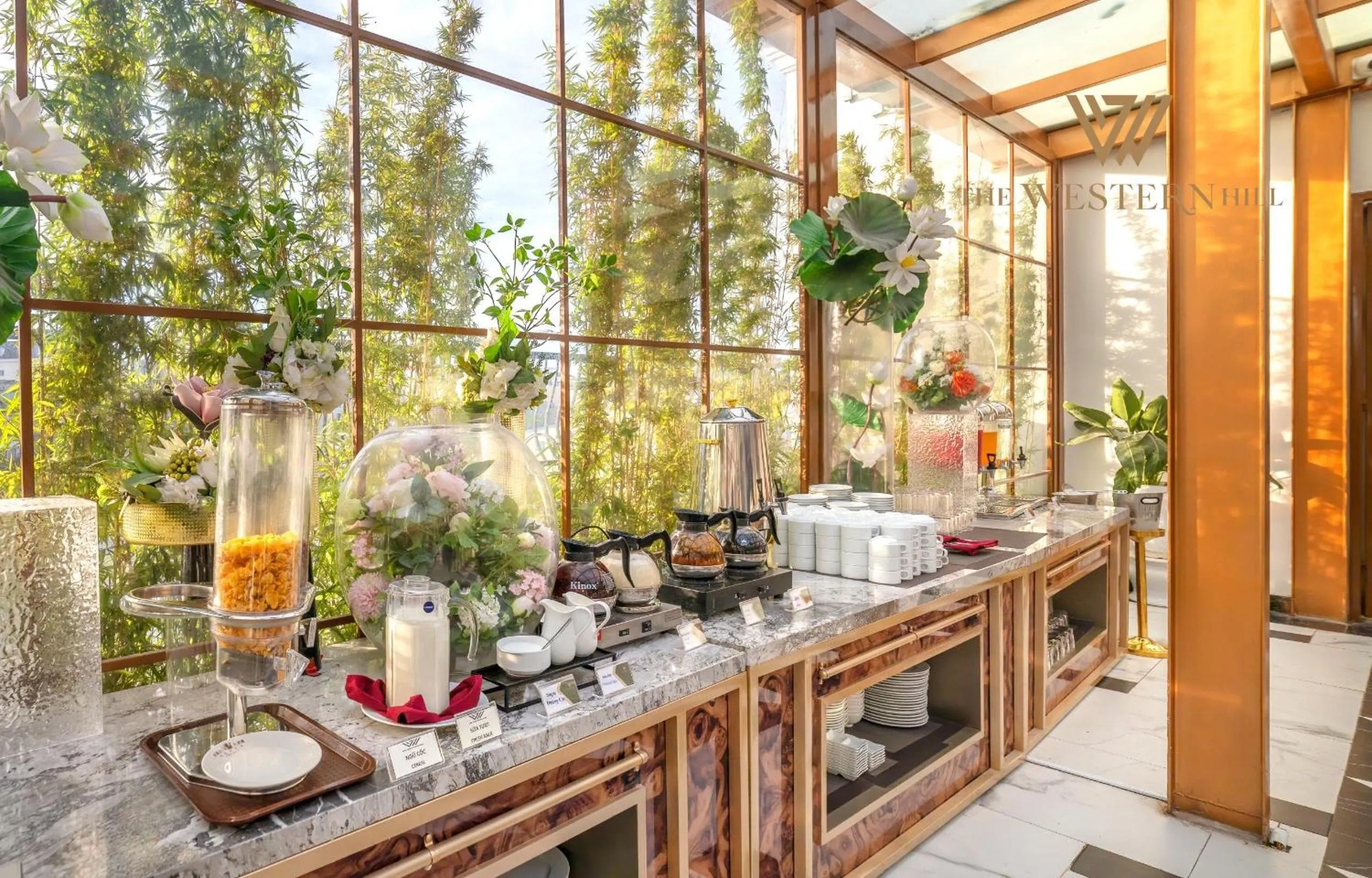 Buffet breakfast in River Prince Hotel