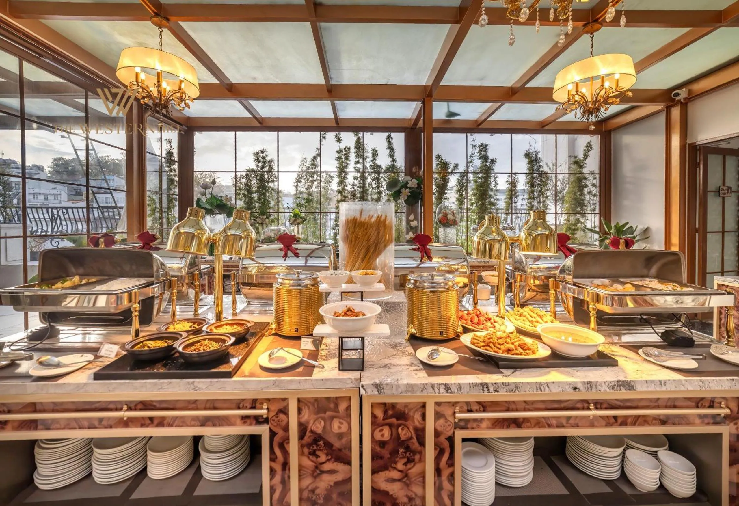 Buffet breakfast in River Prince Hotel