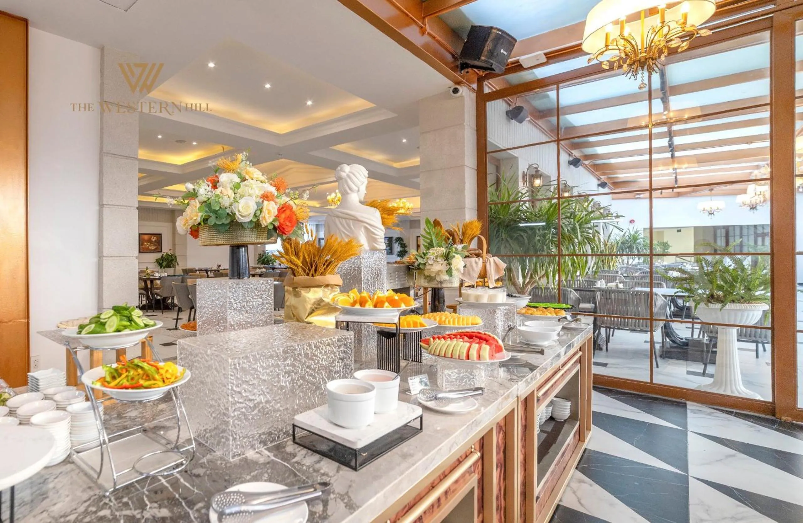 Buffet breakfast in River Prince Hotel