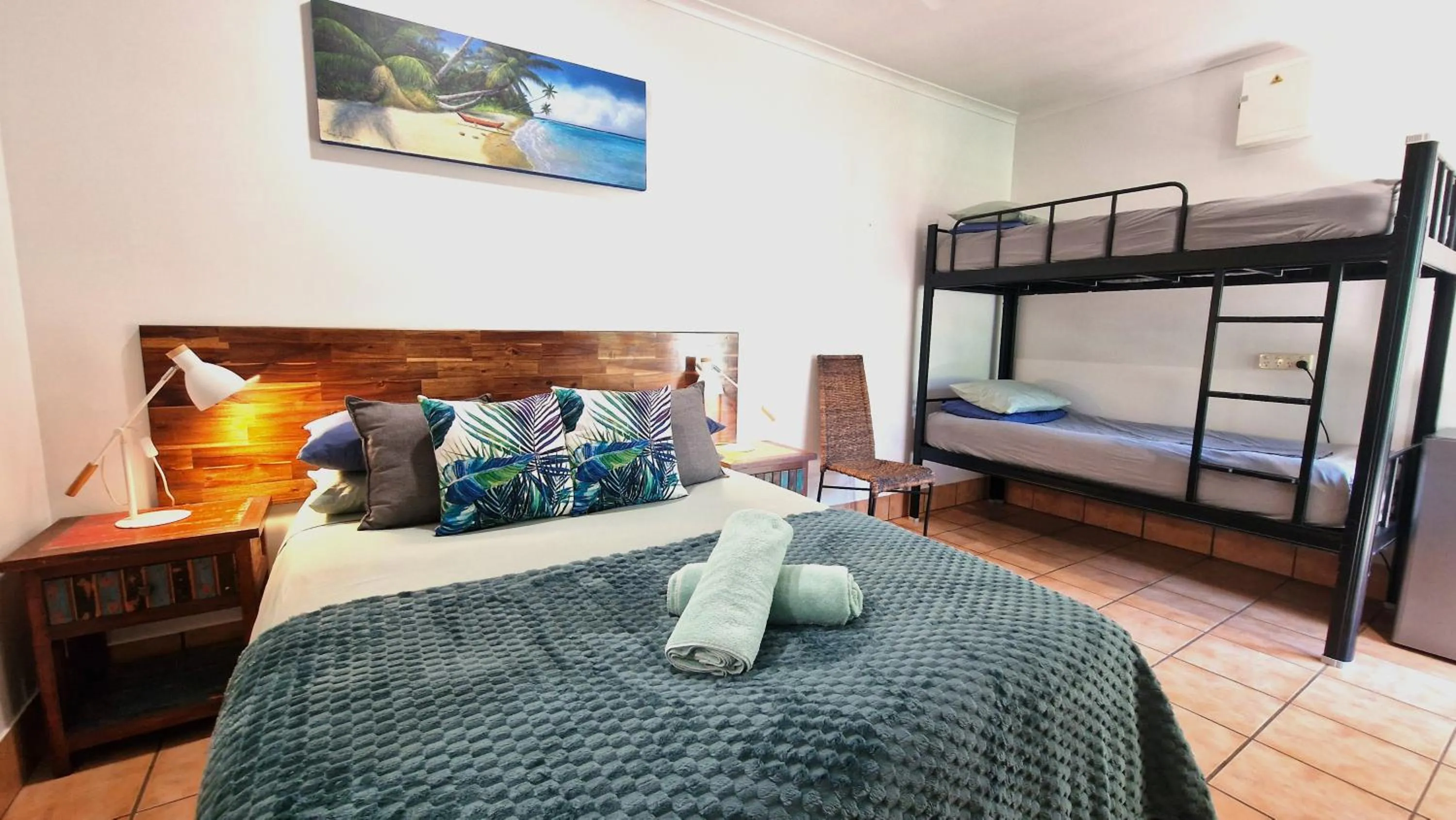 Bed in Rainforest Motel