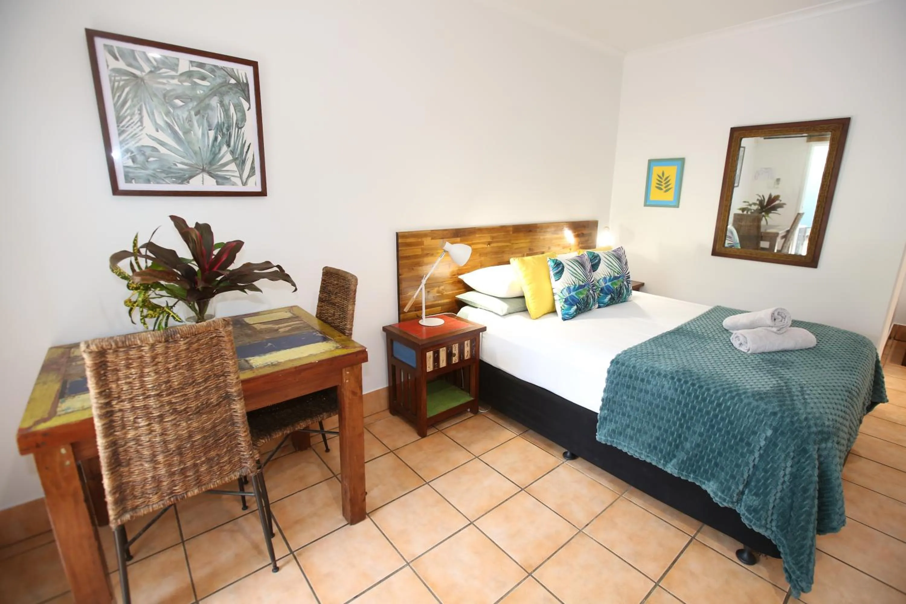 Bed in Rainforest Motel