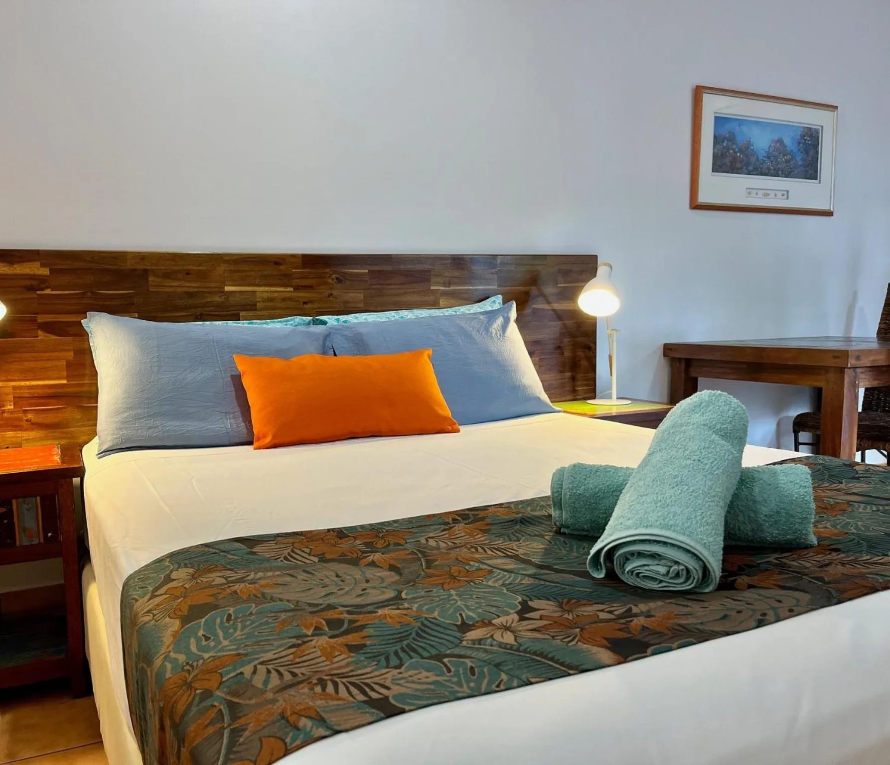 Bed in Rainforest Motel