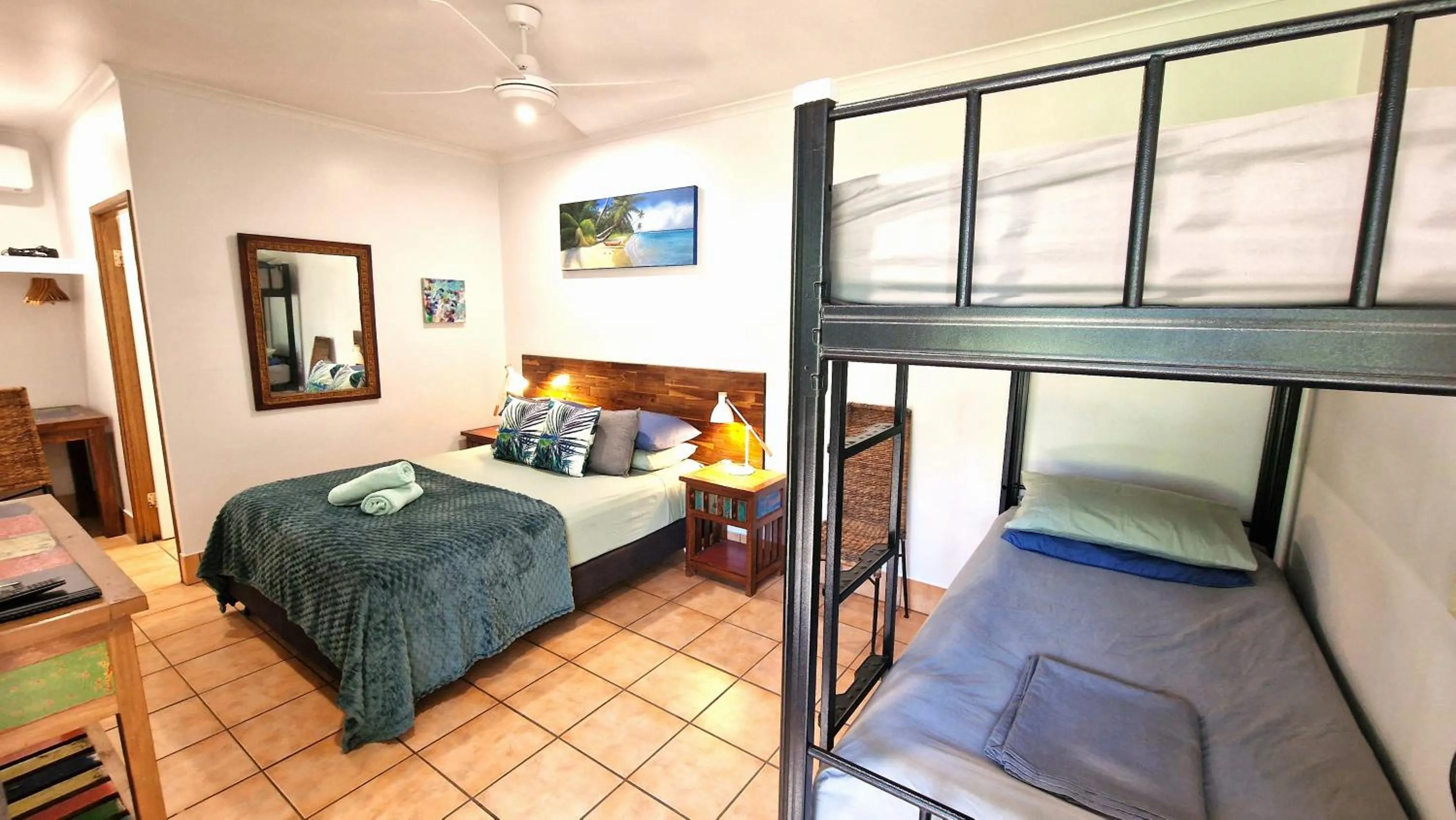 Bed in Rainforest Motel