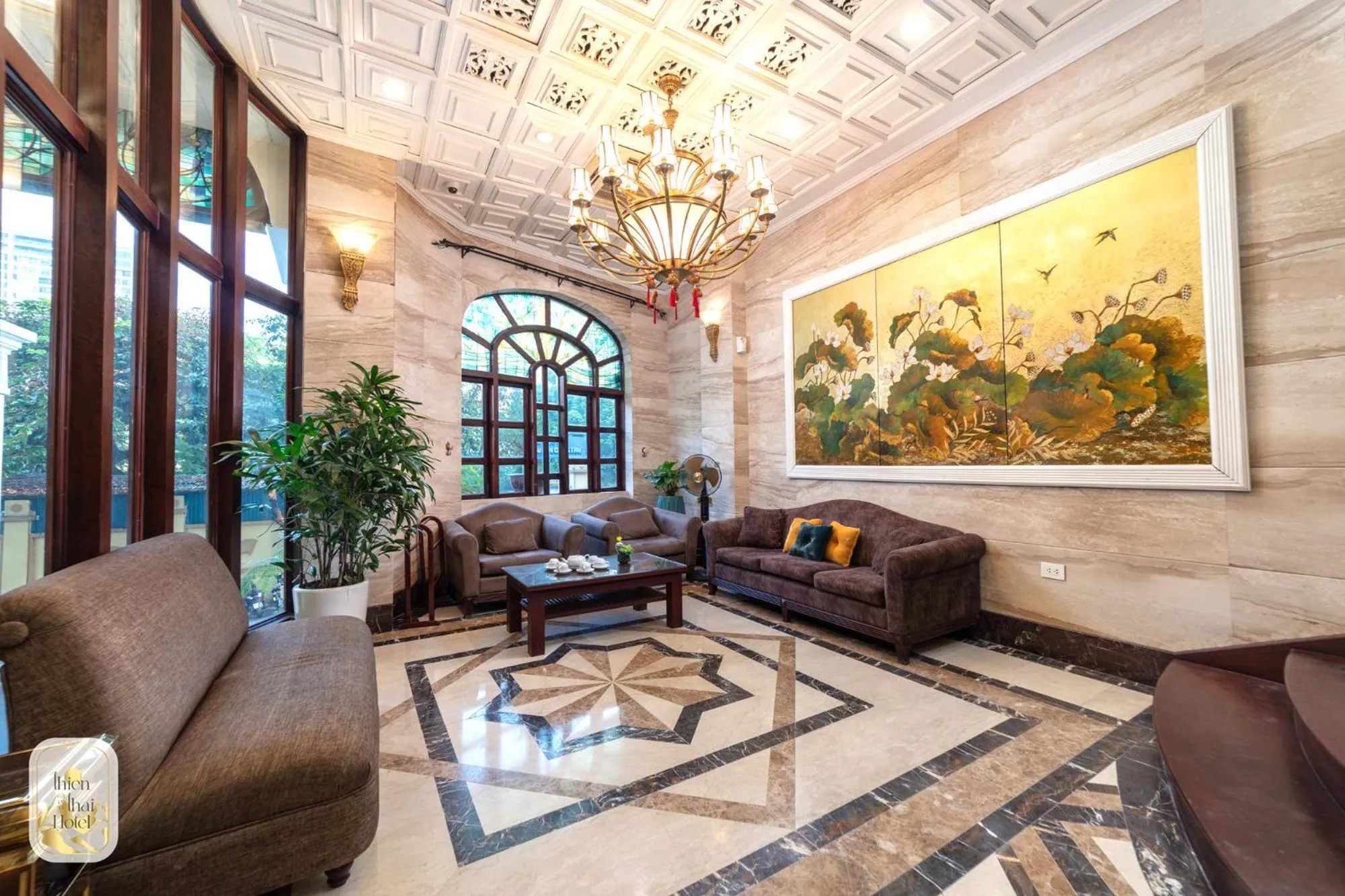 Lobby or reception in Thien Thai Hotel & Spa