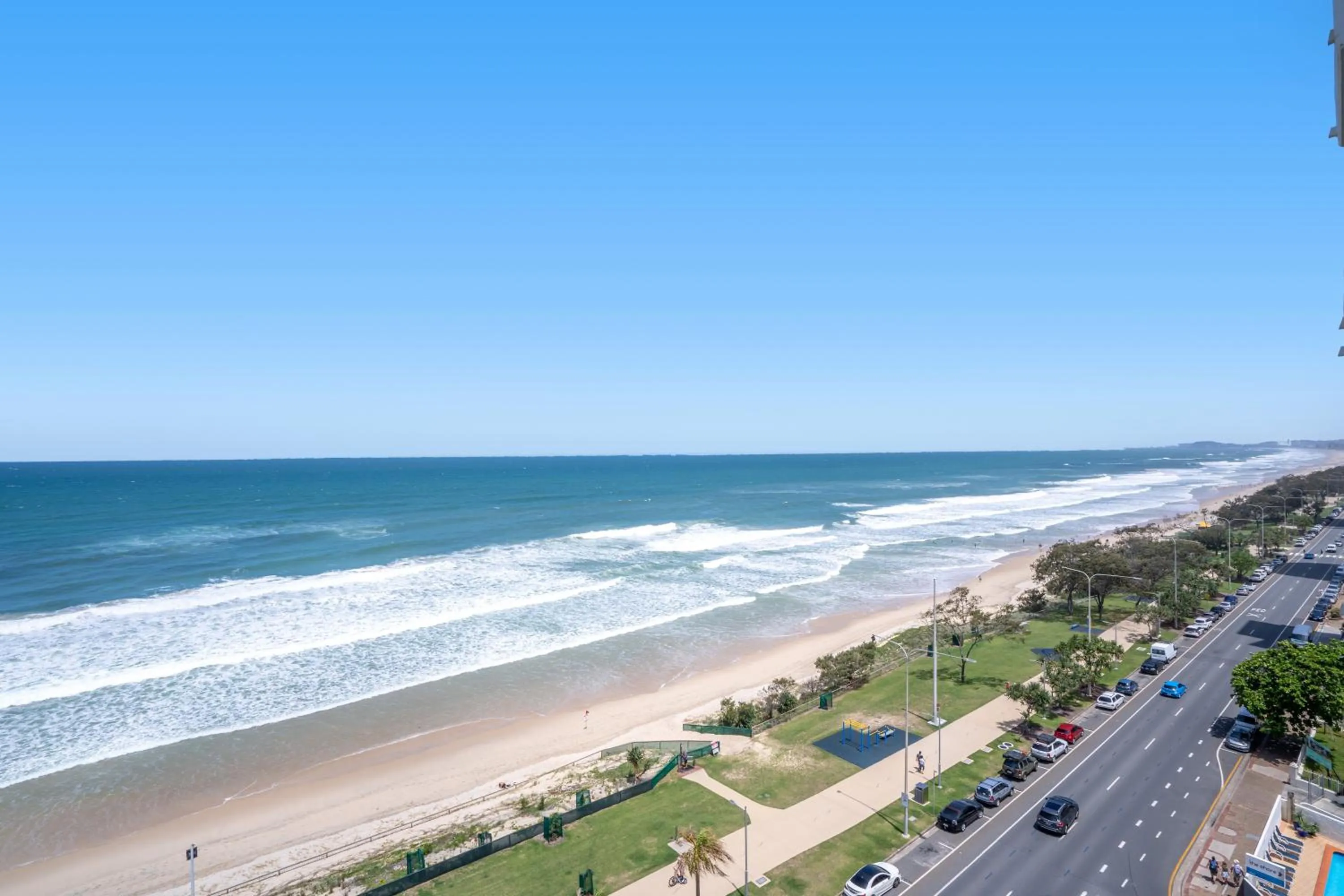 Street view in Pacific Plaza Apartments