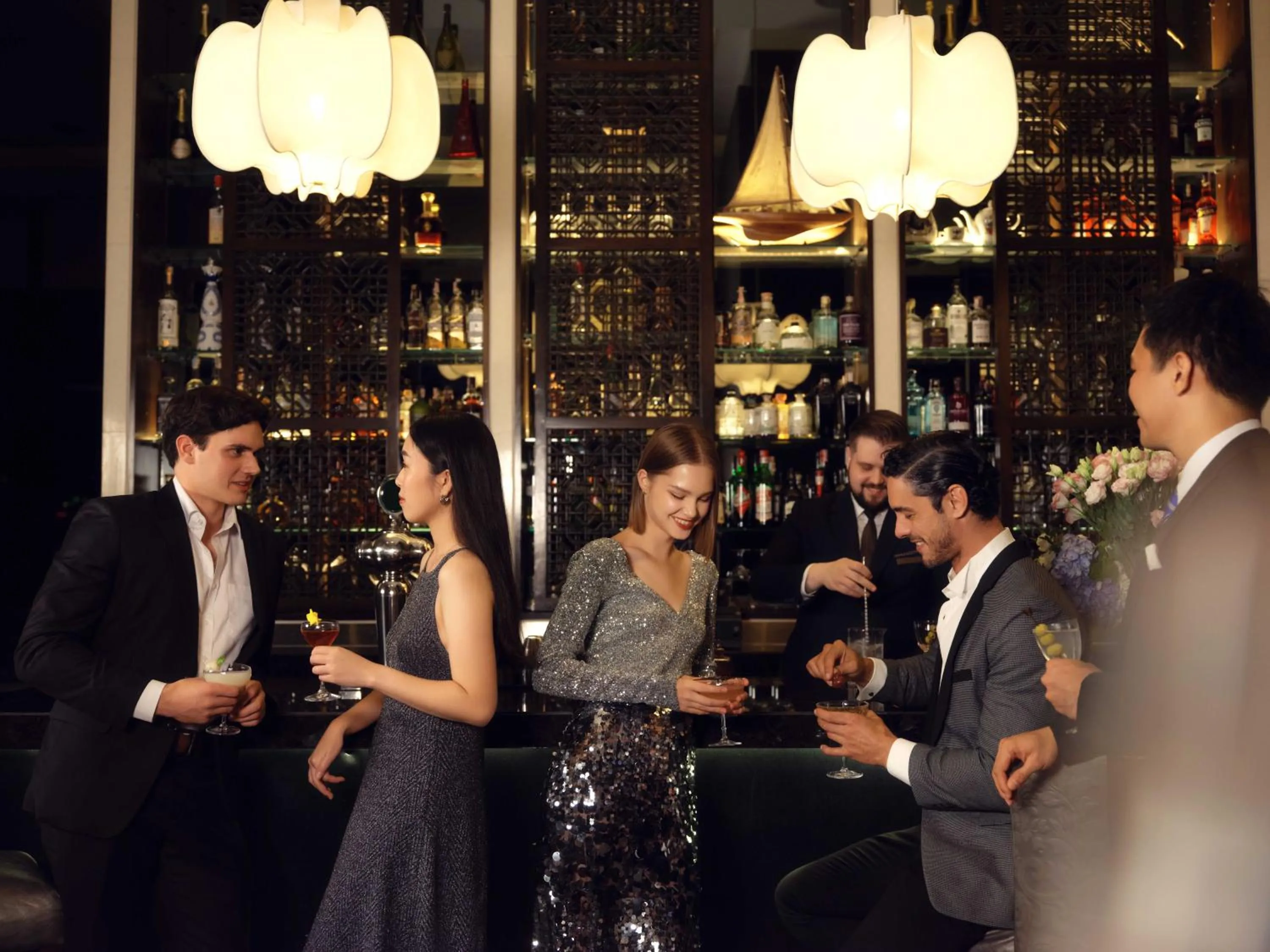 Lounge or bar in The St. Regis Bangkok