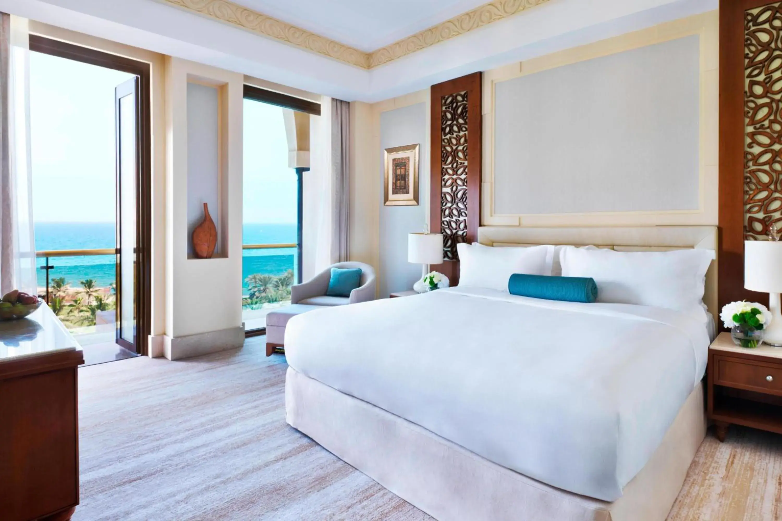 Executive Suite Sea View, 1 Bedroom Suite, 1 King, Top floor in Al Bustan Palace, a Ritz-Carlton Hotel Executive Suite Sea View, 1 Bedroom Suite, 1 King, Top floor in Al Bustan Palace, a Ritz-Carlton Hotel