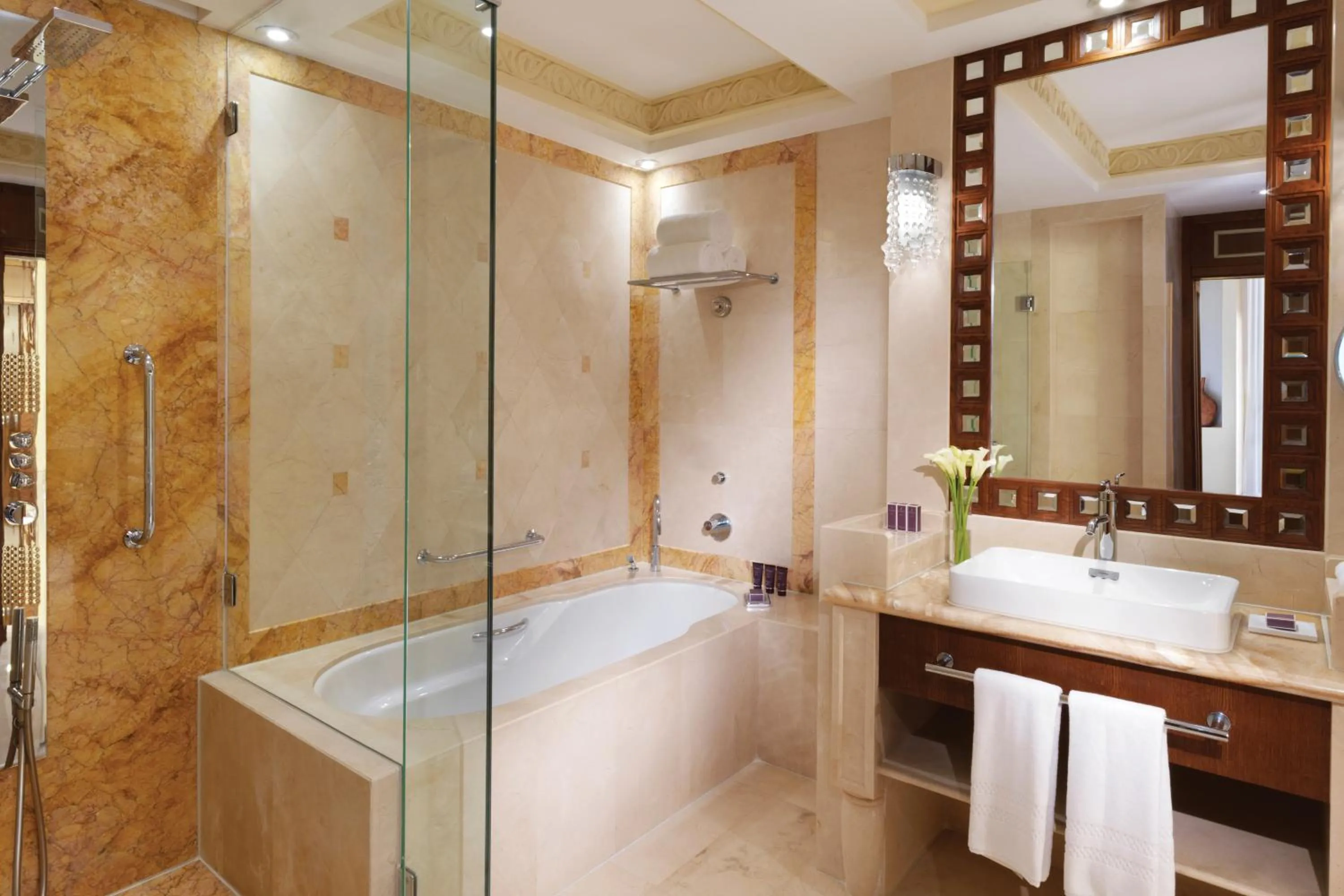 Bathroom in Al Bustan Palace, a Ritz-Carlton Hotel
