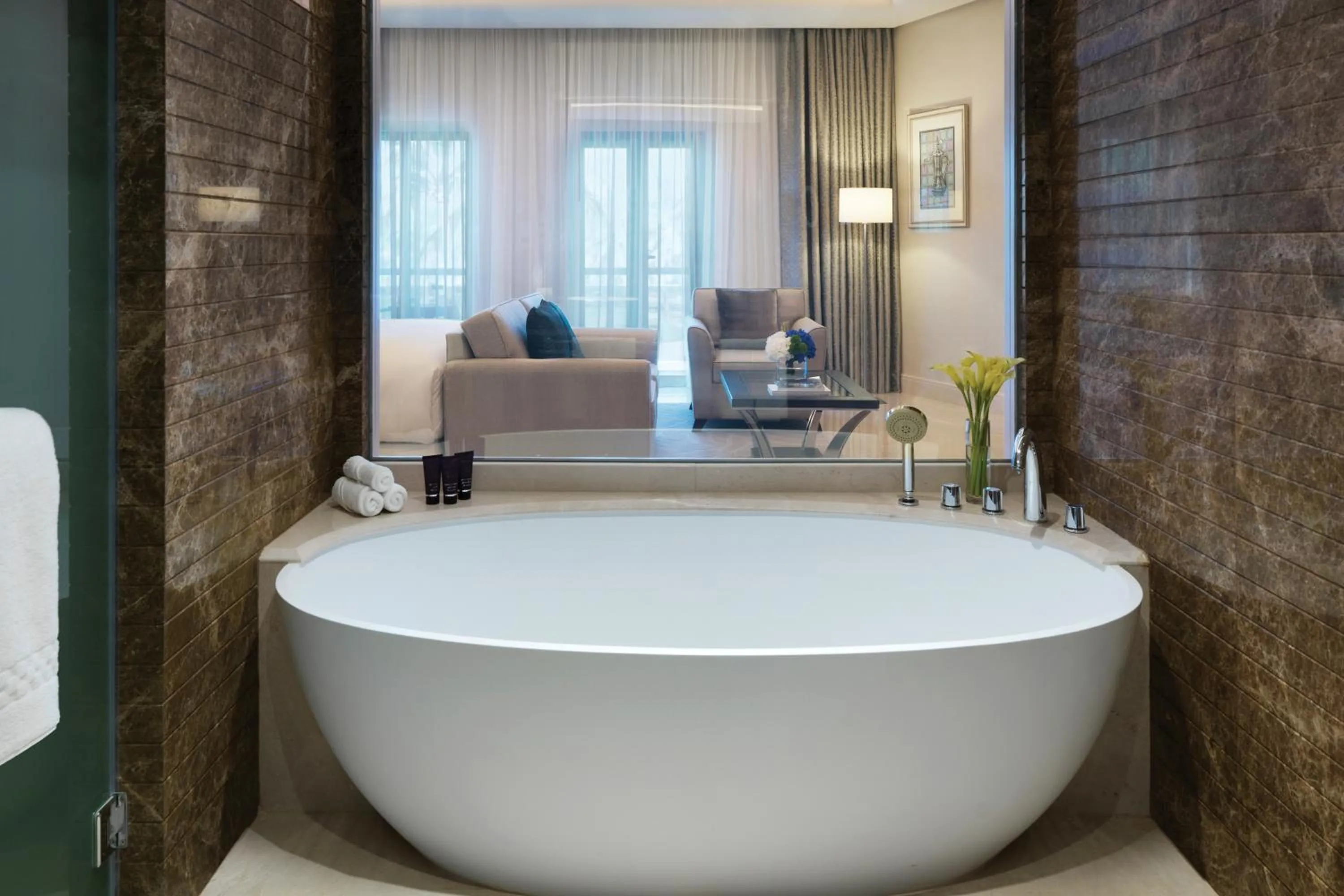 Bathroom in Al Bustan Palace, a Ritz-Carlton Hotel