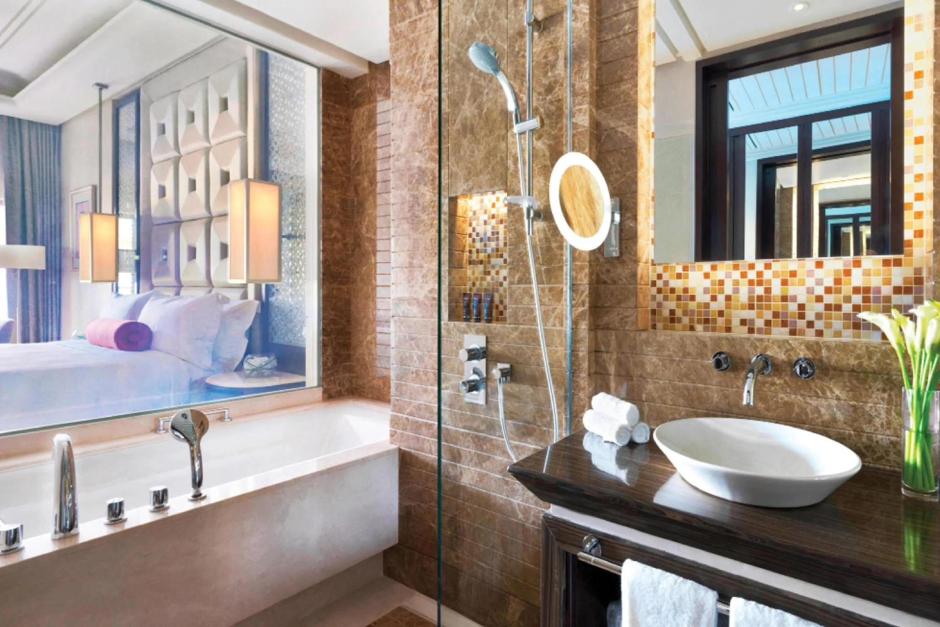 Bathroom in Al Bustan Palace, a Ritz-Carlton Hotel