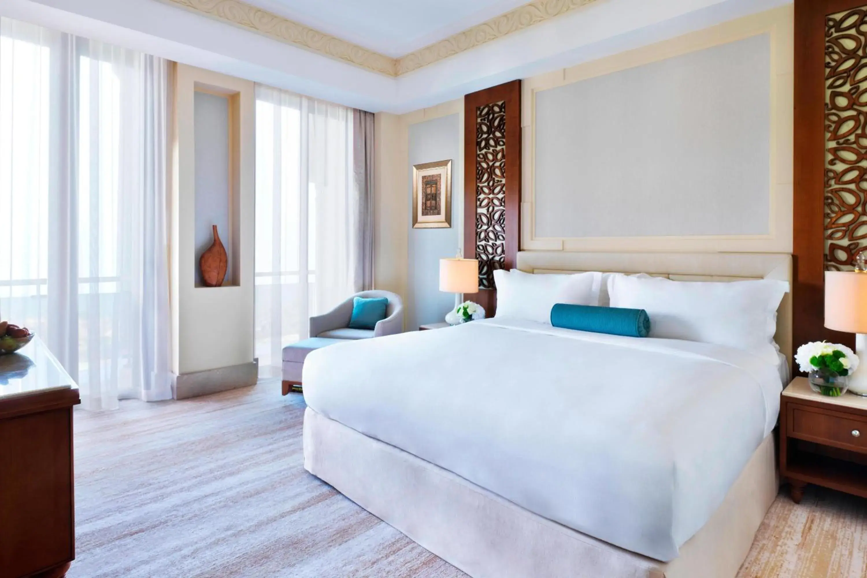 Executive Suite Mountain, 1 Bedroom Suite, 1 King, Balcony in Al Bustan Palace, a Ritz-Carlton Hotel Executive Suite Mountain, 1 Bedroom Suite, 1 King, Balcony in Al Bustan Palace, a Ritz-Carlton Hotel