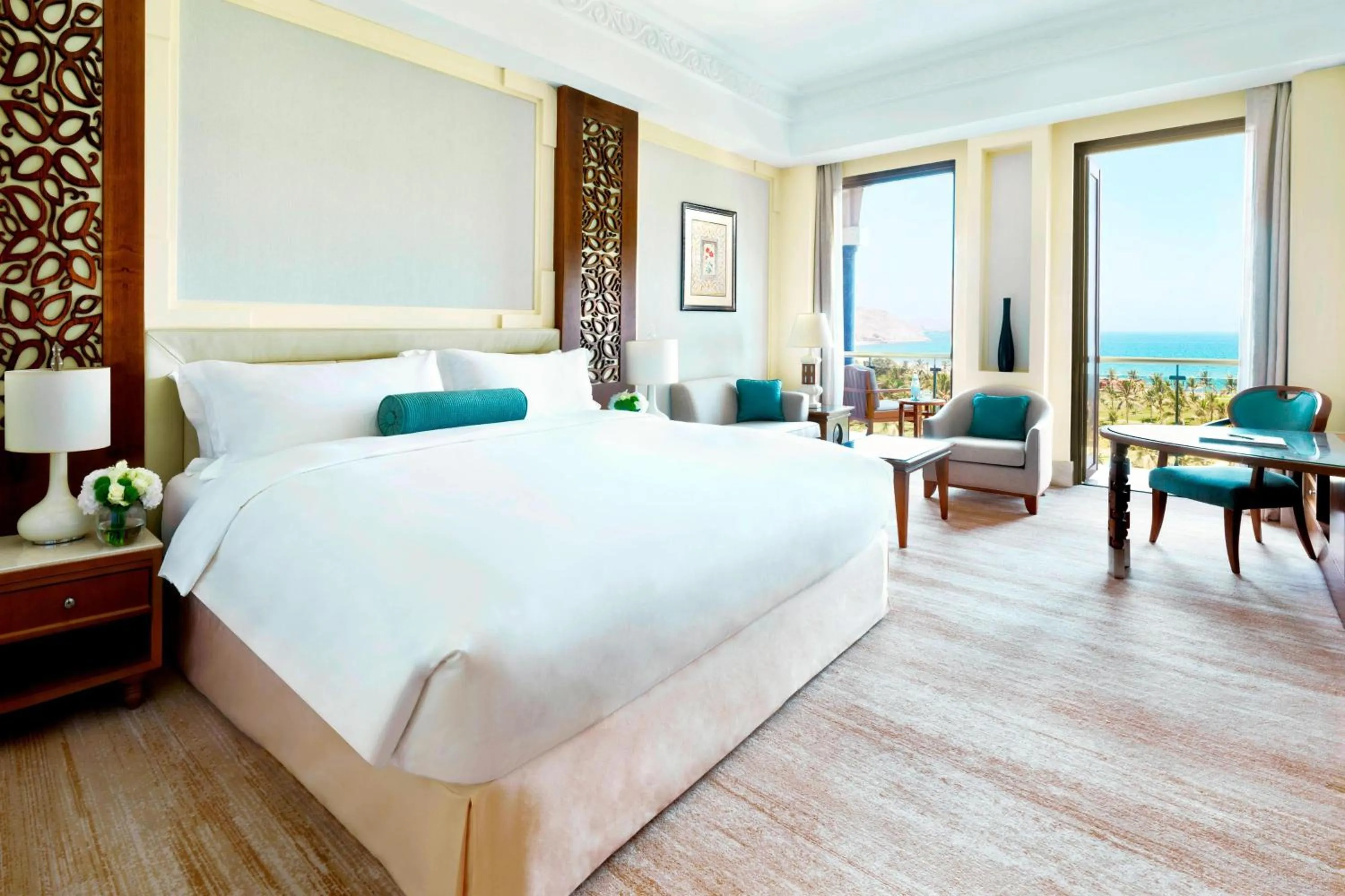 Photo of the whole room, Bed in Al Bustan Palace, a Ritz-Carlton Hotel