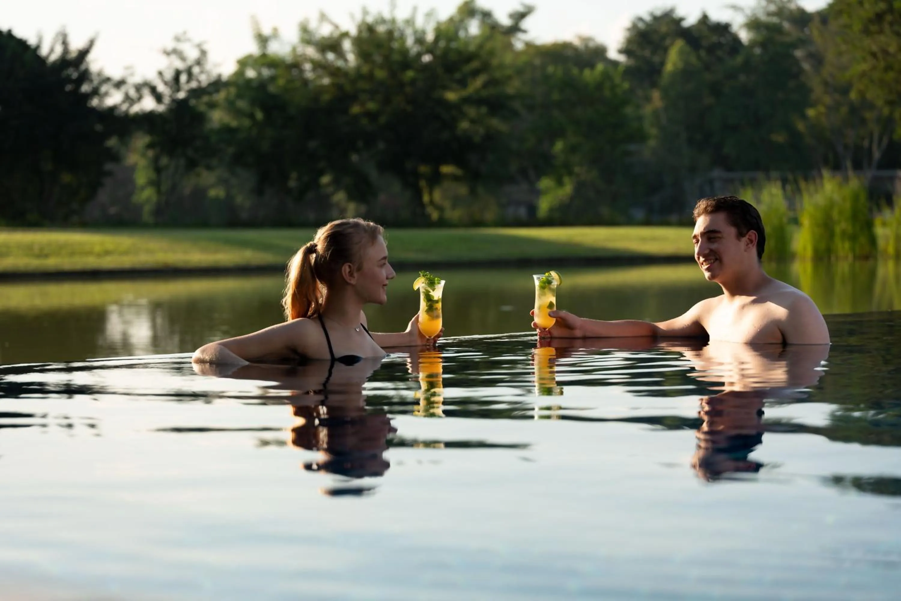 Swimming pool in Le Meridien Chiang Rai Resort, Thailand
