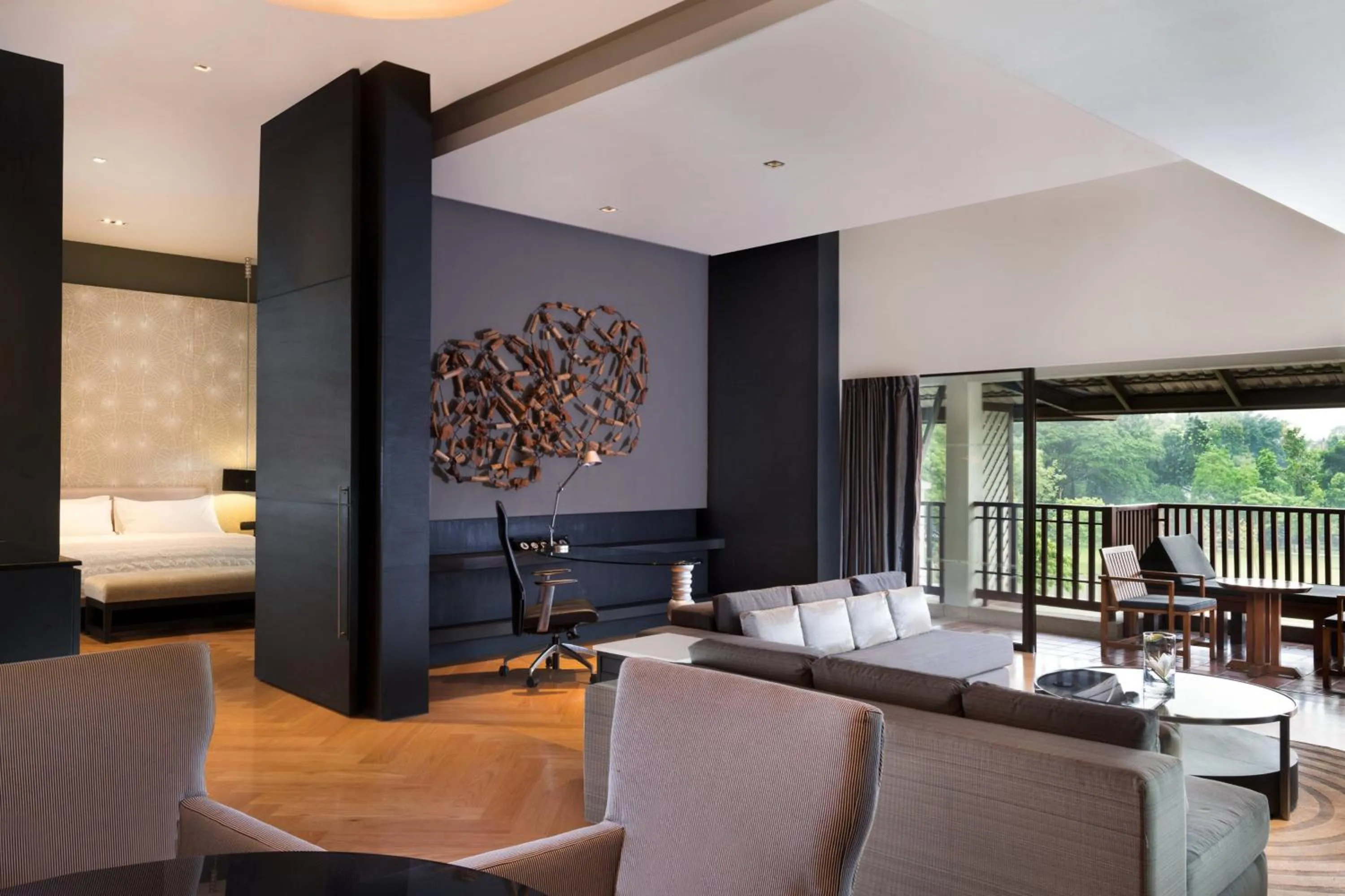 Living room in Le Meridien Chiang Rai Resort, Thailand