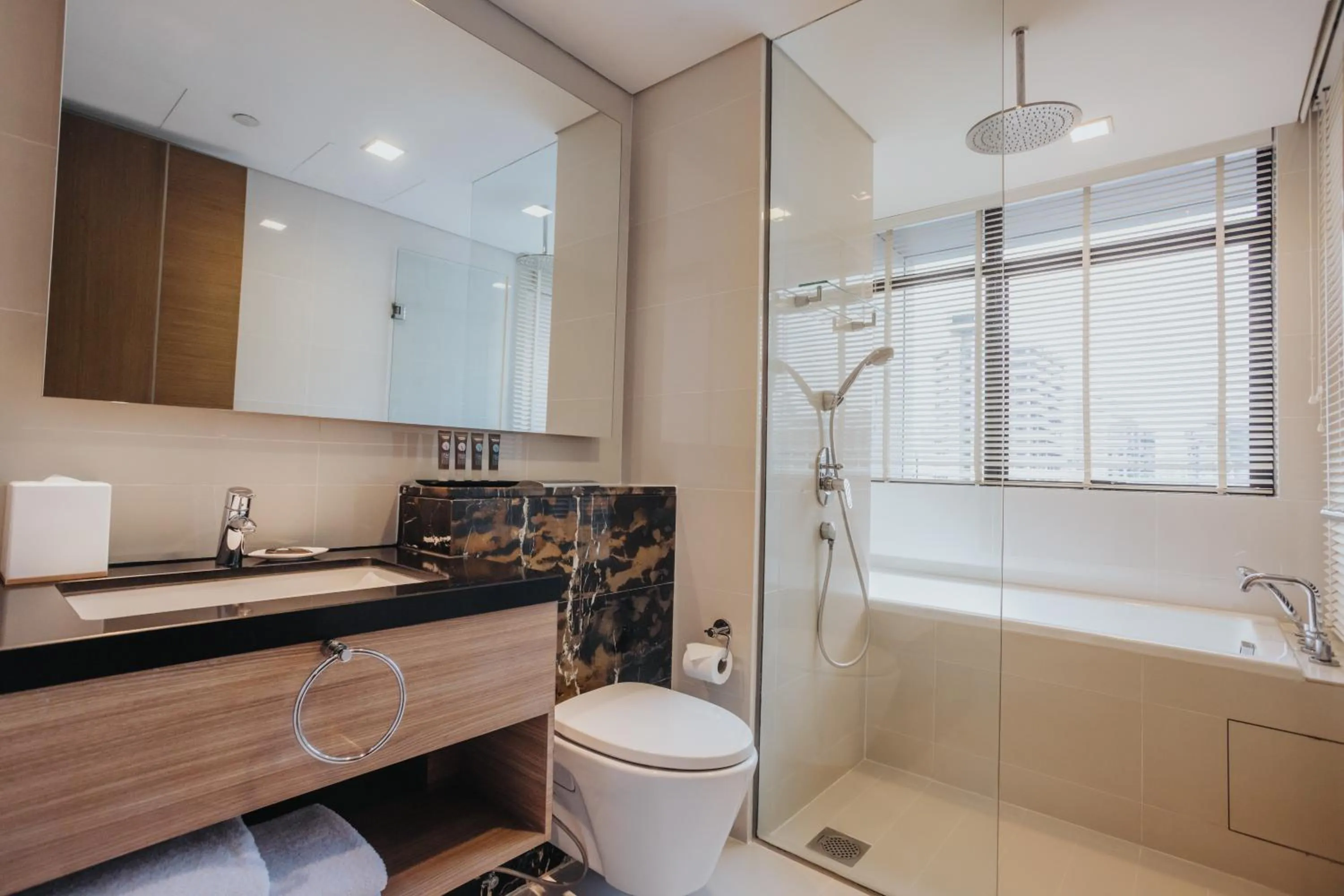 Toilet in Novotel Living Singapore Orchard