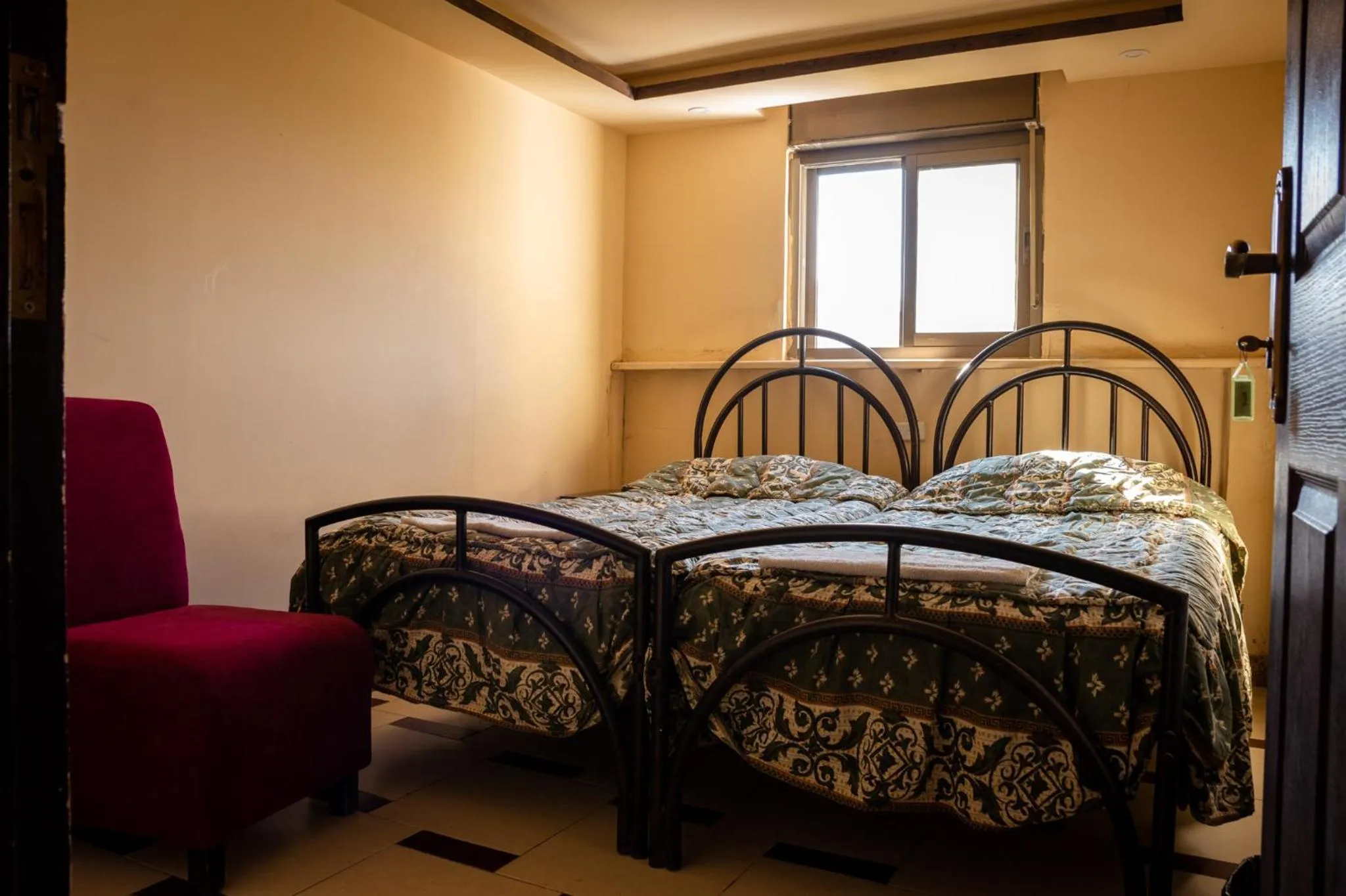 Bed in Madaba Hotel